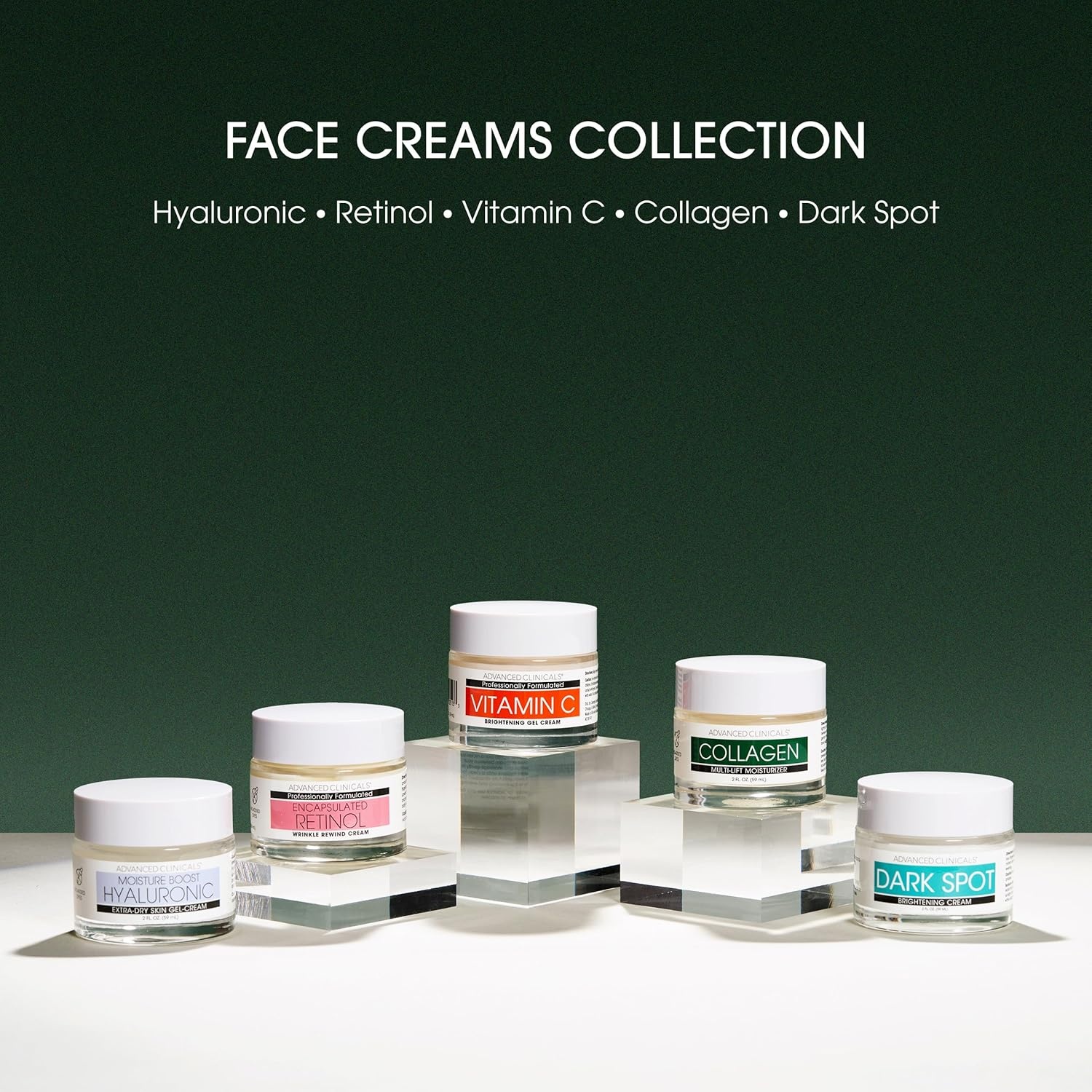 image:imageAdvanced Clinicals Hyaluronic Acid Face Moisturizer Gel Cream Hyaluronic Acid Body Cream 2pc Hydrating Skincare Set For Women amp Men To Reduce Appearance Of Dry Skin Wrinkles amp Fine Lines 2pc SetHyaluronic Acid Facial Cream