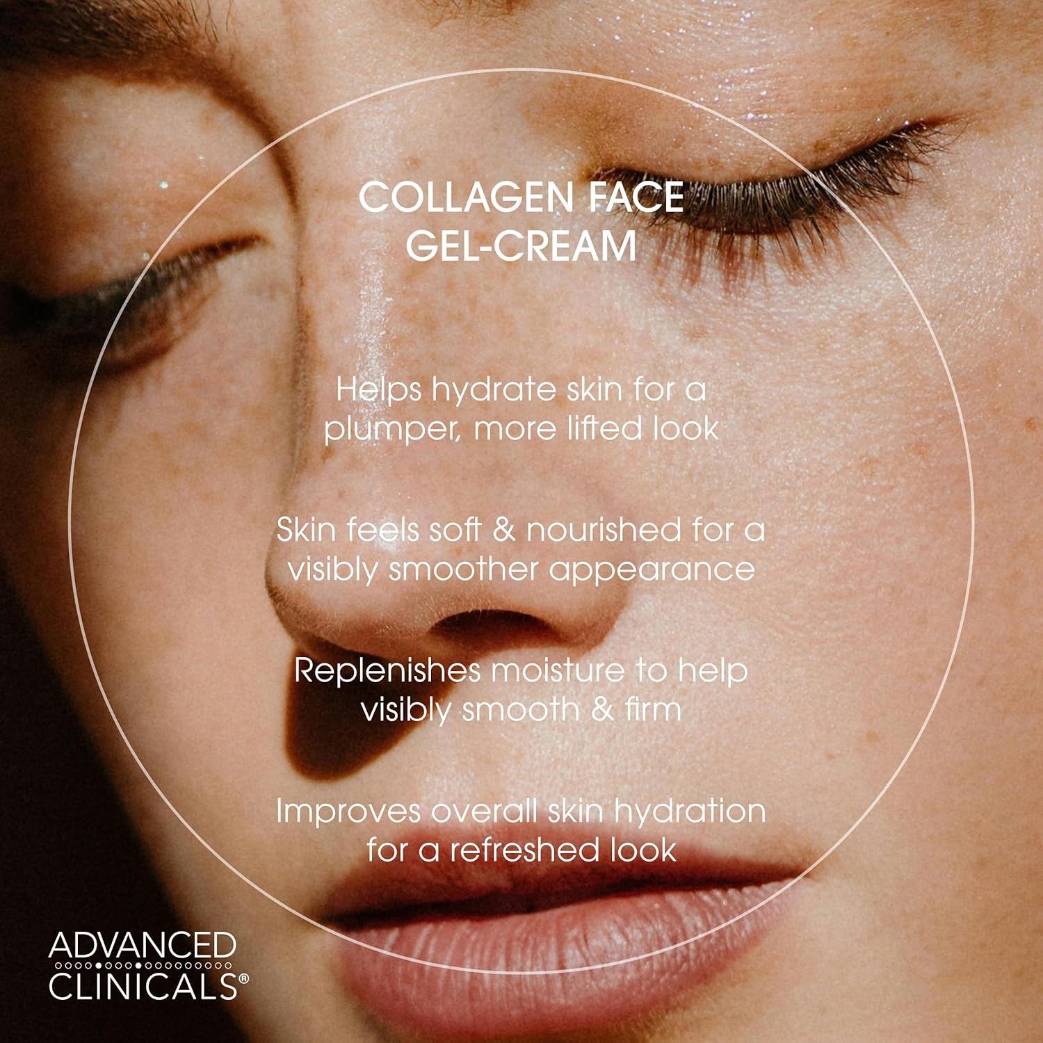 image:imageAdvanced Clinicals Hyaluronic Acid Face Moisturizer Gel Cream Hyaluronic Acid Body Cream 2pc Hydrating Skincare Set For Women amp Men To Reduce Appearance Of Dry Skin Wrinkles amp Fine Lines 2pc SetCollagen Face Body Cream