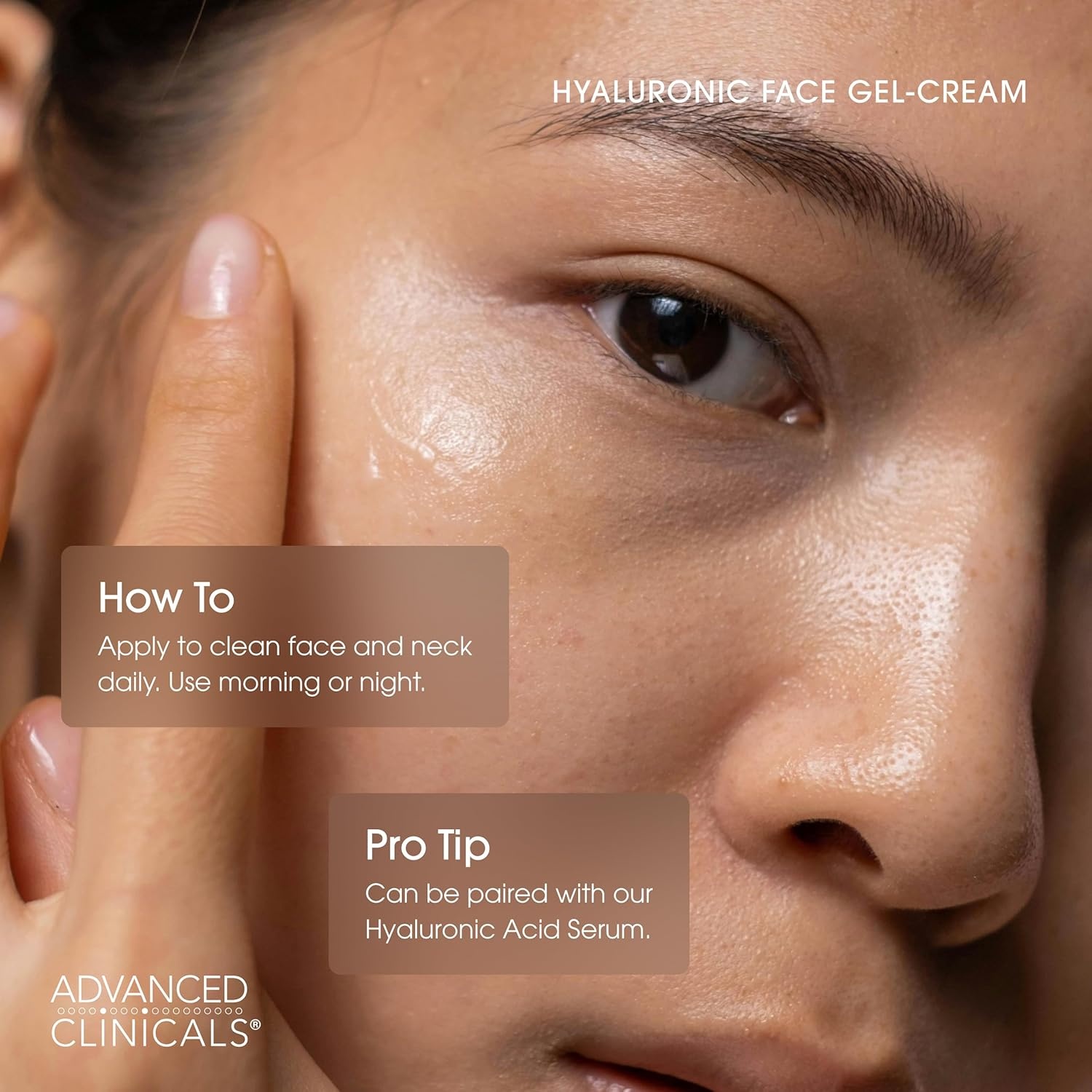 image:imageAdvanced Clinicals Hyaluronic Acid Face Moisturizer Gel Cream Hyaluronic Acid Body Cream 2pc Hydrating Skincare Set For Women amp Men To Reduce Appearance Of Dry Skin Wrinkles amp Fine Lines 2pc SetHyaluronic Acid Facial Cream