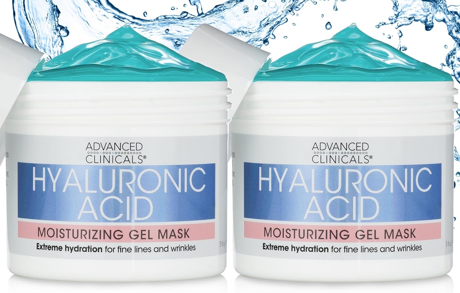 image:imageAdvanced Clinicals Hyaluronic Acid Gel Facial Mask Skin Care Treatment Brightening Hydrating Anti Aging Face Mask amp Moisturizer Helps Transform Dry Skin WCollagen Chamomile amp Aloe Vera 5 Fl OzHyaluronic Gel Face Mask