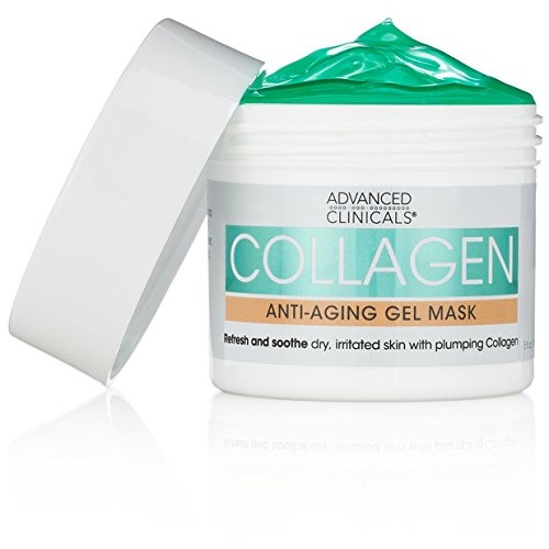 image:imageAdvanced Clinicals Hyaluronic Acid Gel Facial Mask Skin Care Treatment Brightening Hydrating Anti Aging Face Mask amp Moisturizer Helps Transform Dry Skin WCollagen Chamomile amp Aloe Vera 5 Fl OzCollagen Gel Face Mask