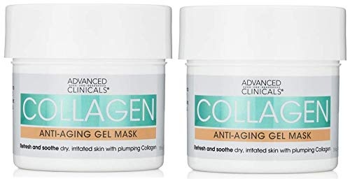 image:imageAdvanced Clinicals Hyaluronic Acid Gel Facial Mask Skin Care Treatment Brightening Hydrating Anti Aging Face Mask amp Moisturizer Helps Transform Dry Skin WCollagen Chamomile amp Aloe Vera 5 Fl OzCollagen Gel Face Mask