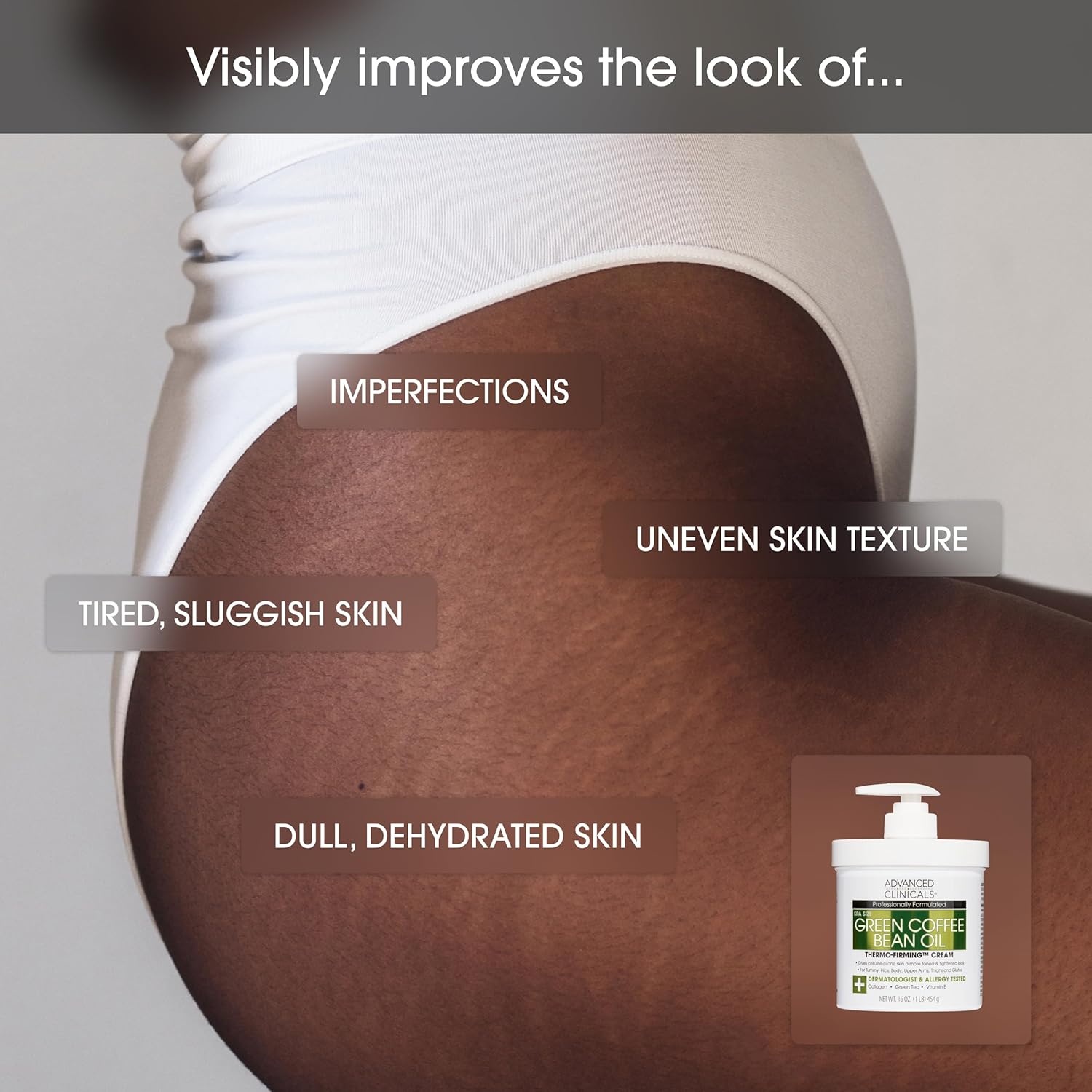 image:imageAdvanced Clinicals Hyaluronic Acid Moisturizer Fragrance Free Collagen Cream Face Moisturizer amp Body Lotion 2pc Skincare Set For Women amp Men Helps Reduce Appearance Of Crepey Skin amp Dry Skin 2pcCollagen Green Coffee Bean Cream
