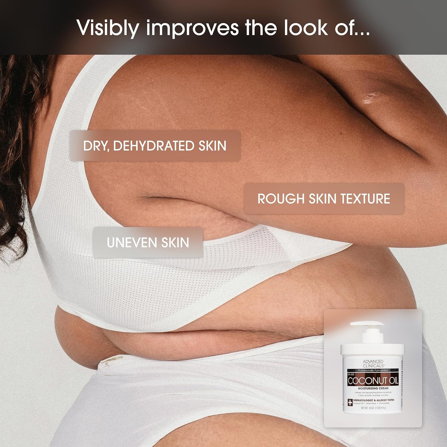 image:imageAdvanced Clinicals Hyaluronic Acid Moisturizer Fragrance Free Collagen Cream Face Moisturizer amp Body Lotion 2pc Skincare Set For Women amp Men Helps Reduce Appearance Of Crepey Skin amp Dry Skin 2pcRetinol Coconut Oil Cream Bundle