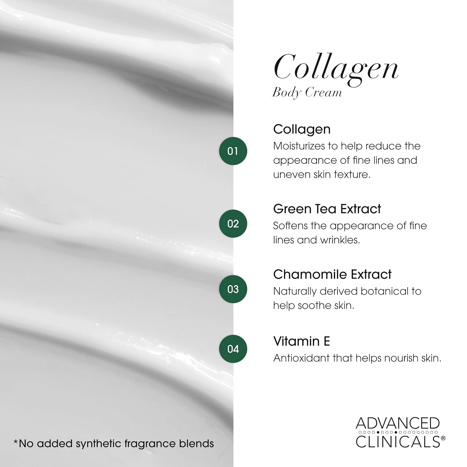 image:imageAdvanced Clinicals Hyaluronic Acid Moisturizer Fragrance Free Collagen Cream Face Moisturizer amp Body Lotion 2pc Skincare Set For Women amp Men Helps Reduce Appearance Of Crepey Skin amp Dry Skin 2pcCollagen Hyaluronic Acid Cream Set