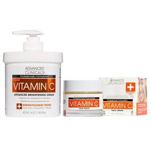 image:imageAdvanced Clinicals Hyaluronic Acid Face Moisturizer Gel Cream  Hyaluronic Acid Body Cream 2pc Hydrating Skincare Set For Women amp Men To Reduce Appearance Of Dry Skin Wrinkles amp Fine Lines 2pc SetVitamin C Face  Body Cream