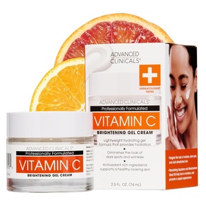 image:imageAdvanced Clinicals Hyaluronic Acid Face Moisturizer Gel Cream  Hyaluronic Acid Body Cream 2pc Hydrating Skincare Set For Women amp Men To Reduce Appearance Of Dry Skin Wrinkles amp Fine Lines 2pc SetVitamin C Brightening Face Cream