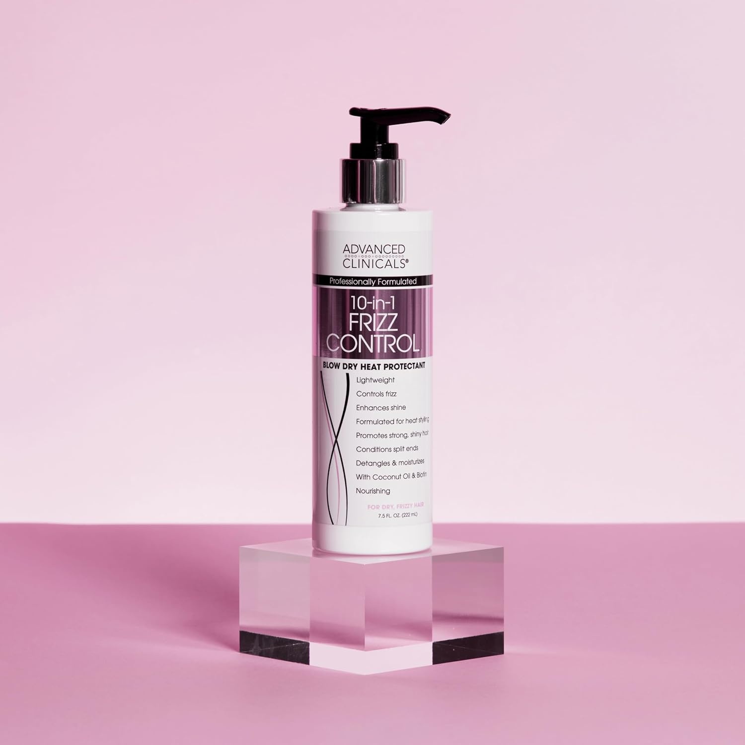 image:imageAdvanced Clinicals 10in1 AntiFrizz Hydrating Heat Protectant Hair Cream Coconut amp Bamboo Strengthen Detangle amp Smooth Dry Damaged Hair DEA Paraben SulfateFree Color Safe 75 Fl Oz10in1 AntiFrizz Hair Cream