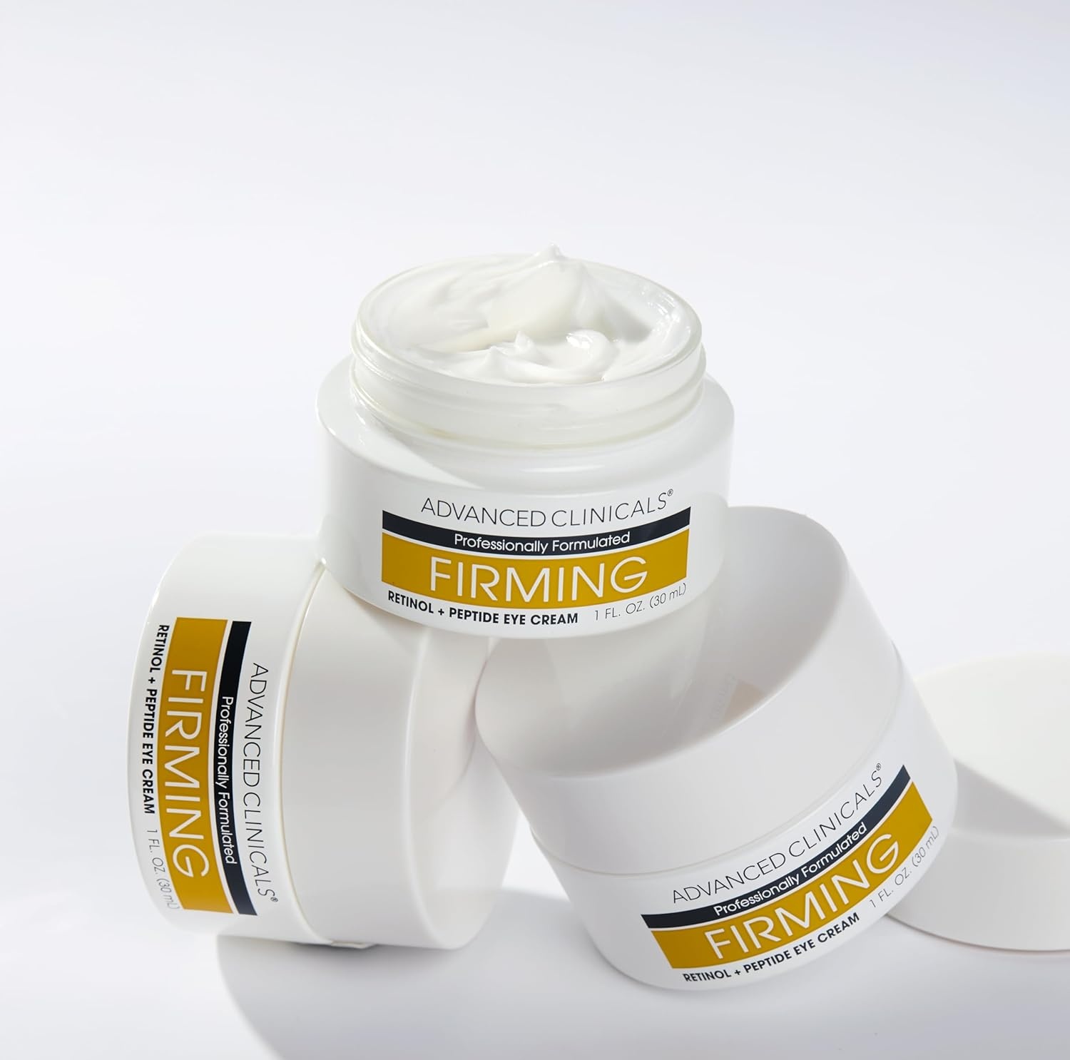 image:imageAdvanced Clinicals Advanced Retinol Eye Balm Peptides Face Moisturizer Cream Visible Anti Aging Under Eyes Cream Improves Appearance Of Wrinkles Fine Lines Puffiness amp Dark Circles 1 Fl OzFirming Retinol Eye Cream