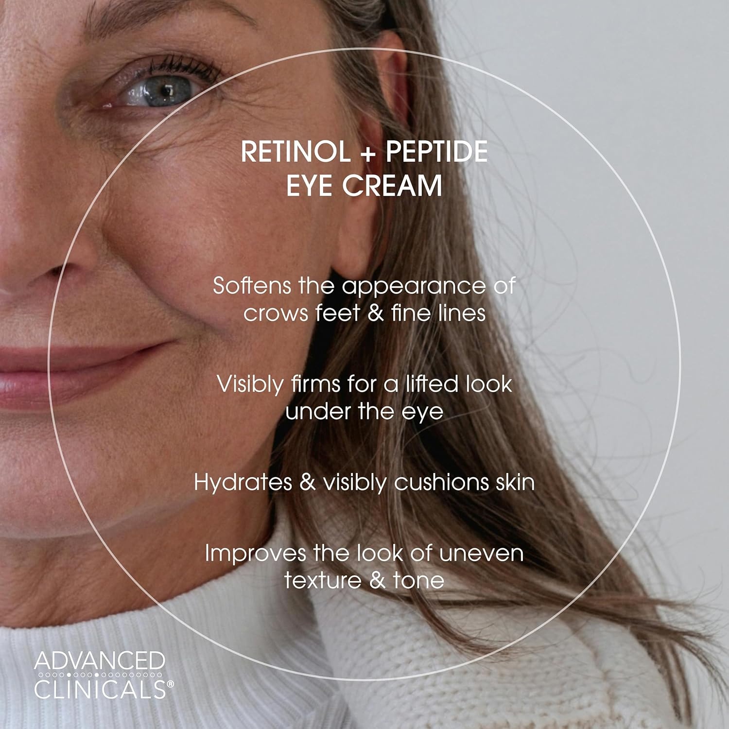 image:imageAdvanced Clinicals Advanced Retinol Eye Balm Peptides Face Moisturizer Cream Visible Anti Aging Under Eyes Cream Improves Appearance Of Wrinkles Fine Lines Puffiness amp Dark Circles 1 Fl Oz2PC Eye Cream AMPM Set