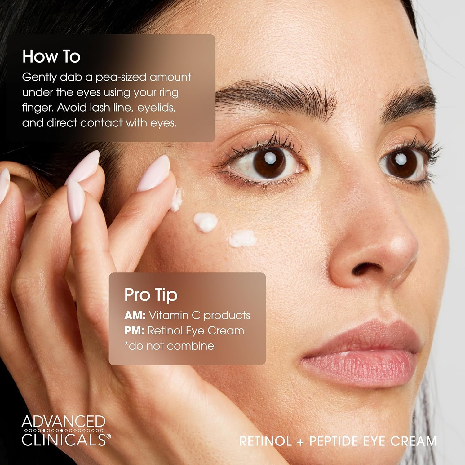 image:imageAdvanced Clinicals Advanced Retinol Eye Balm Peptides Face Moisturizer Cream Visible Anti Aging Under Eyes Cream Improves Appearance Of Wrinkles Fine Lines Puffiness amp Dark Circles 1 Fl OzFirming Retinol Eye Cream