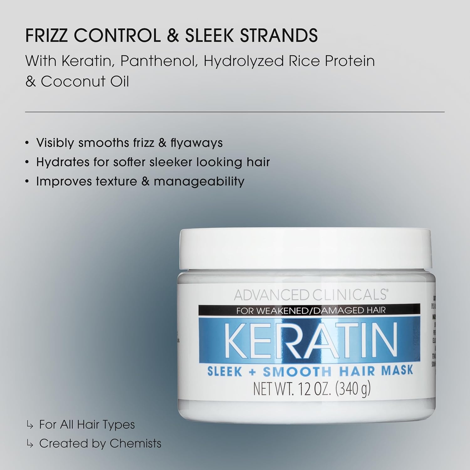 image:imageAdvanced Clinicals Biotin Hair Treatment AntiBreakage Repair Hair Mask Strengthen Broken ColorTreated Hair WRepairing Deep Conditioner Manuka Honey amp Caffeine Hydrating Mask Restores Weak HairKeratin Hair Mask