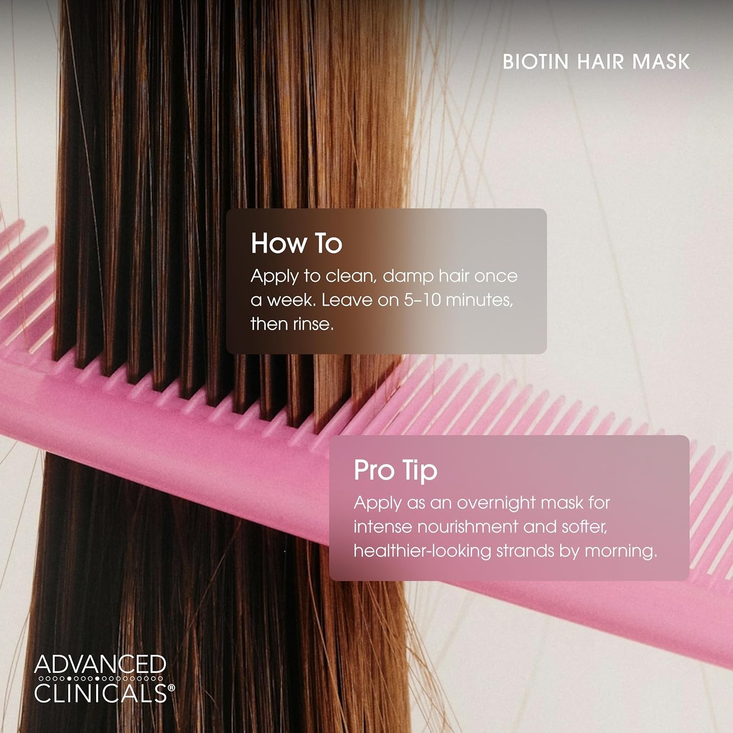 image:imageAdvanced Clinicals Biotin Hair Treatment AntiBreakage Repair Hair Mask Strengthen Broken ColorTreated Hair WRepairing Deep Conditioner Manuka Honey amp Caffeine Hydrating Mask Restores Weak HairBiotin AntiBreakage Hair Mask