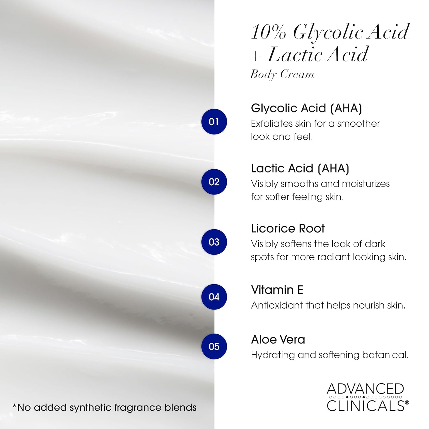 image:imageAdvanced Clinicals Brightening Vitamin C Body Cream AHA Exfoliating 10 Glycolic Acid amp Lactic Acid Lotion 2PC Skincare Set For Women amp Men To Reduce Appearance Of Dark Spots amp Uneven Skin Tone10 Glycolic Acid Vitamin C Cream Set