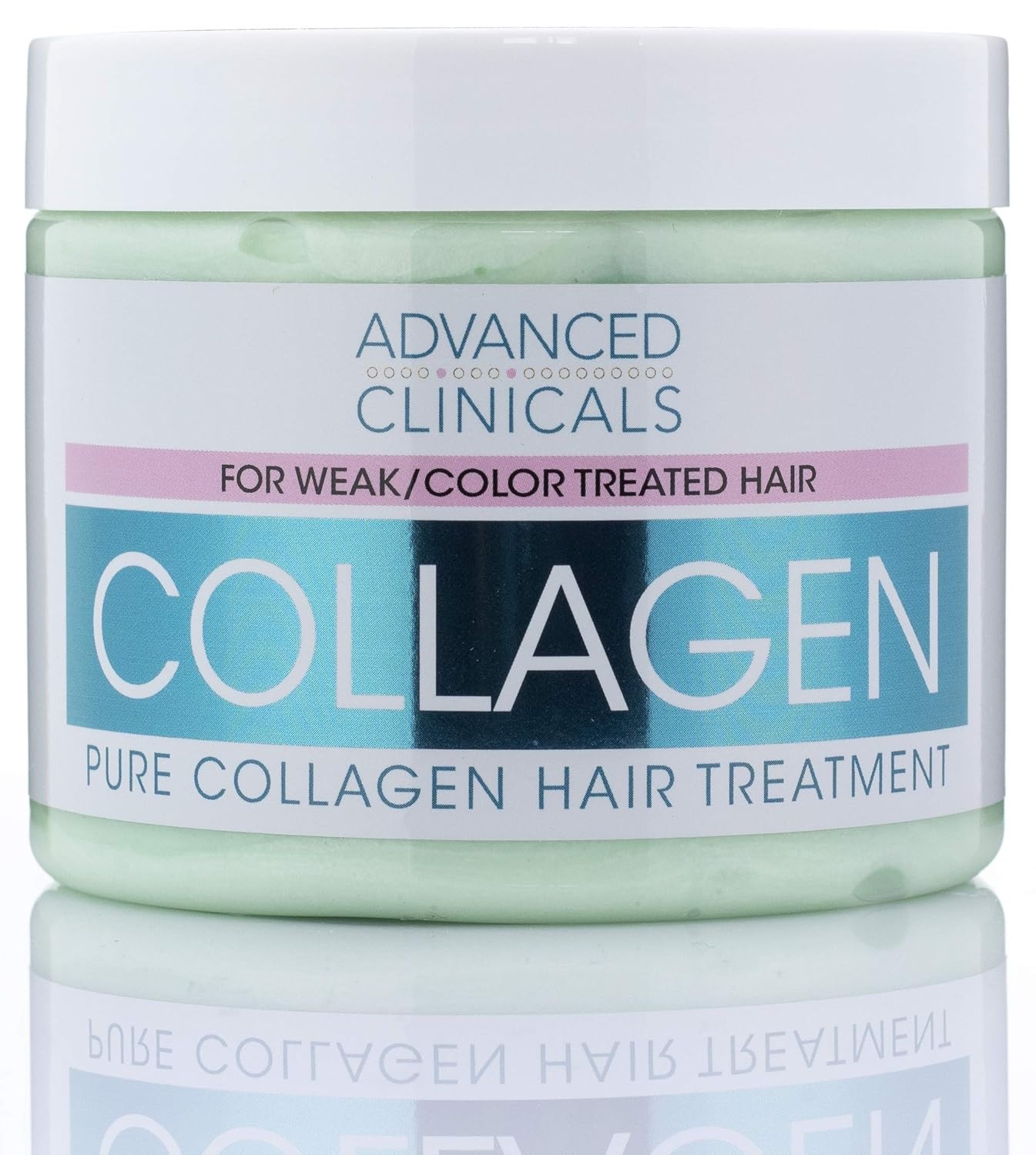 image:imageAdvanced Clinicals Collagen Hair Mask Treatment Deep Protein Conditioner To Strengthen ColorTreated Hair Fortifying Hair Repair Mask WQuinoa amp Coconut Oil Restores Weak Hair Large 12 Fl Oz