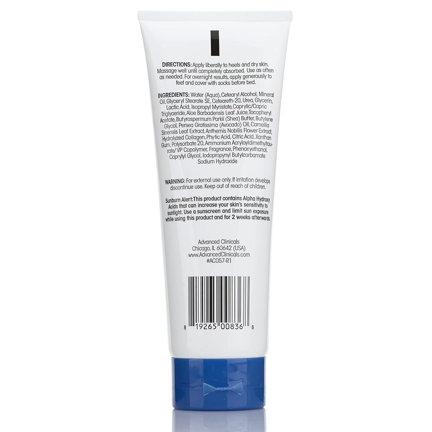 image:imageAdvanced Clinicals Cracked Heel Foot Cream Skin Care Moisturizer Lotion For Feet WShea Butter Helps Heal Cracked Skin Rough Spots Calluses amp Dry Skin Foot Lotion Hand Lotion Large 8 Fl OzCracked Heel Foot Lotion