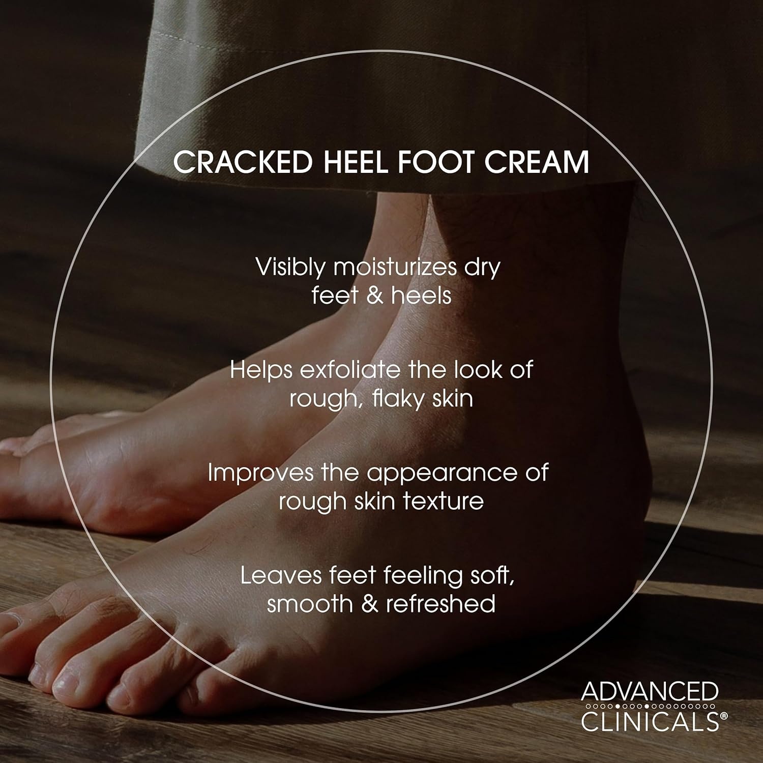 image:imageAdvanced Clinicals Cracked Heel Foot Cream Skin Care Moisturizer Lotion For Feet WShea Butter Helps Heal Cracked Skin Rough Spots Calluses amp Dry Skin Foot Lotion Hand Lotion Large 8 Fl OzCracked Heel Foot Lotion