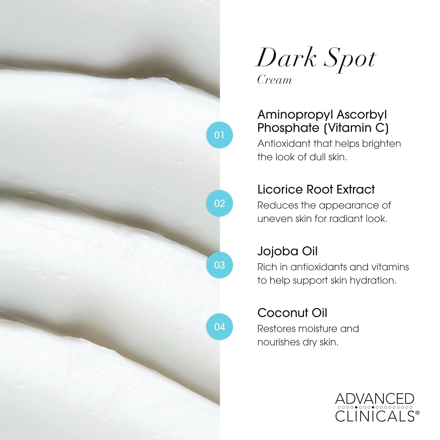 image:imageAdvanced Clinicals Dark Spot Vitamin C Cream For Face Hand amp Body Lotion Anti Aging Therapeutic Skin Care Moisturizer Lotion Reduces Appearance Of Age Spots Blotchy Skin amp Wrinkles Large 8 Fl OzDark Spot Reducer Cream Pack