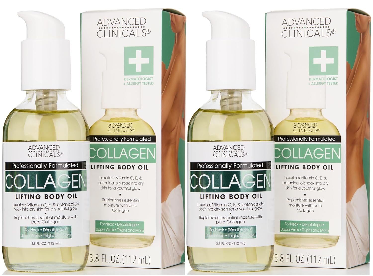 image:imageAdvanced Clinicals Hydrating Collagen Oil For Body amp After Shower Visible Anti Aging Moisturizing Collagen Body Oil For Women amp Men Helps Soften Appearance Of Crepe Skin amp Wrinkles 38 Fl OzCollagen Lifting Body Oil