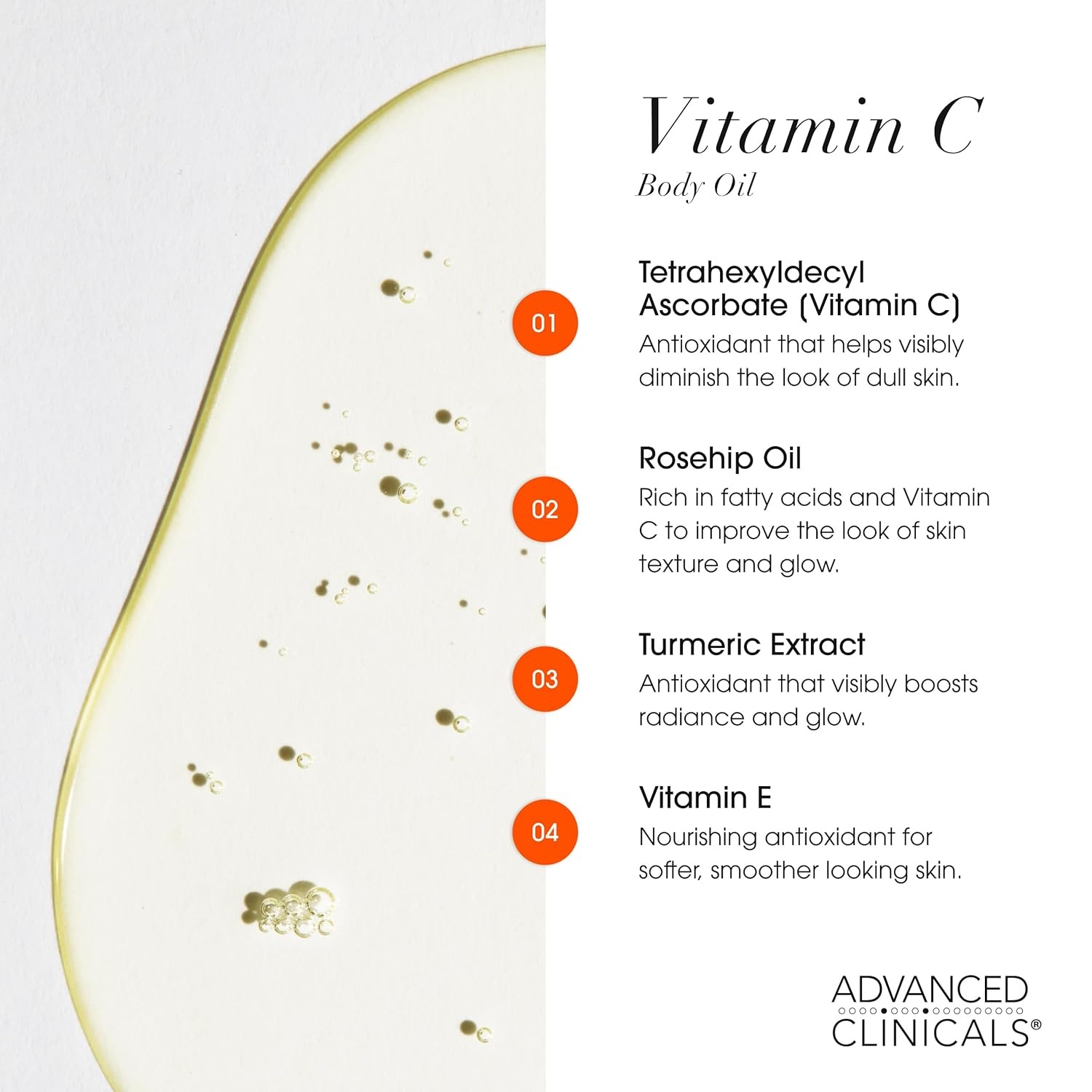 image:imageAdvanced Clinicals Hydrating Collagen Oil For Body amp After Shower Visible Anti Aging Moisturizing Collagen Body Oil For Women amp Men Helps Soften Appearance Of Crepe Skin amp Wrinkles 38 Fl OzVitamin C Brightening Body Oil