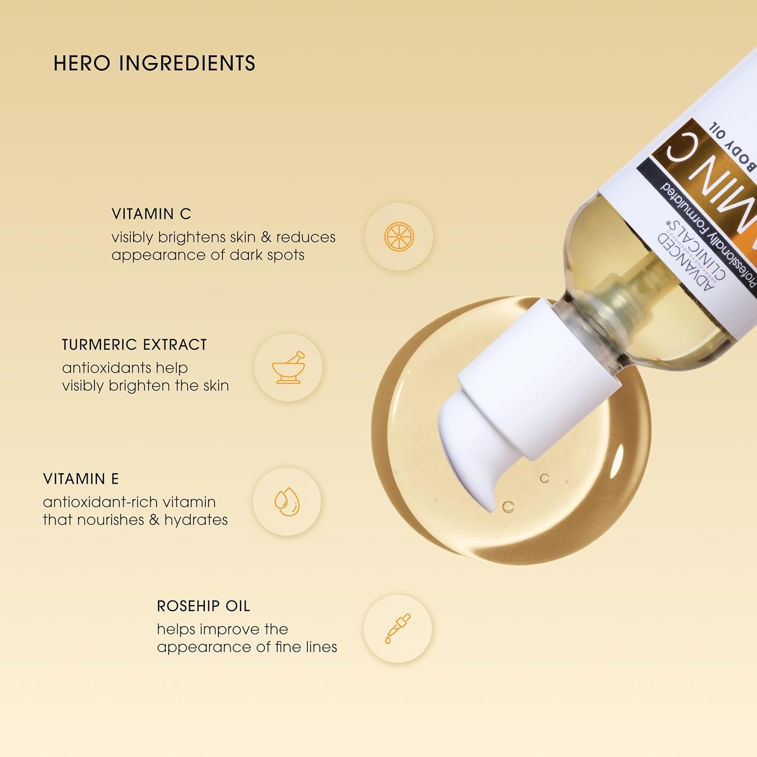 image:imageAdvanced Clinicals Hydrating Collagen Oil For Body amp After Shower Visible Anti Aging Moisturizing Collagen Body Oil For Women amp Men Helps Soften Appearance Of Crepe Skin amp Wrinkles 38 Fl OzVitamin C Cream Collagen Body Oil Set