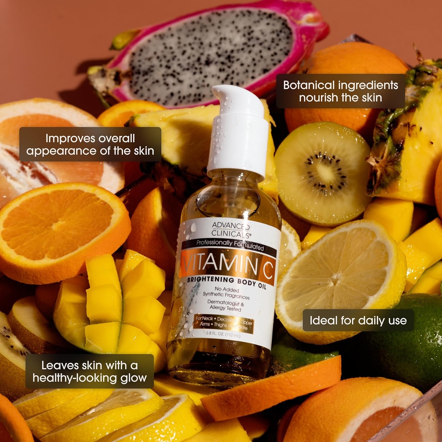 image:imageAdvanced Clinicals Hydrating Collagen Oil For Body amp After Shower Visible Anti Aging Moisturizing Collagen Body Oil For Women amp Men Helps Soften Appearance Of Crepe Skin amp Wrinkles 38 Fl OzVitamin C Cream Collagen Body Oil Set