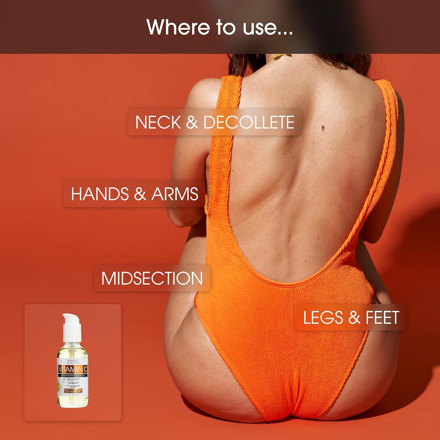 image:imageAdvanced Clinicals Hydrating Collagen Oil For Body amp After Shower Visible Anti Aging Moisturizing Collagen Body Oil For Women amp Men Helps Soften Appearance Of Crepe Skin amp Wrinkles 38 Fl OzVitamin C Brightening Body Oil