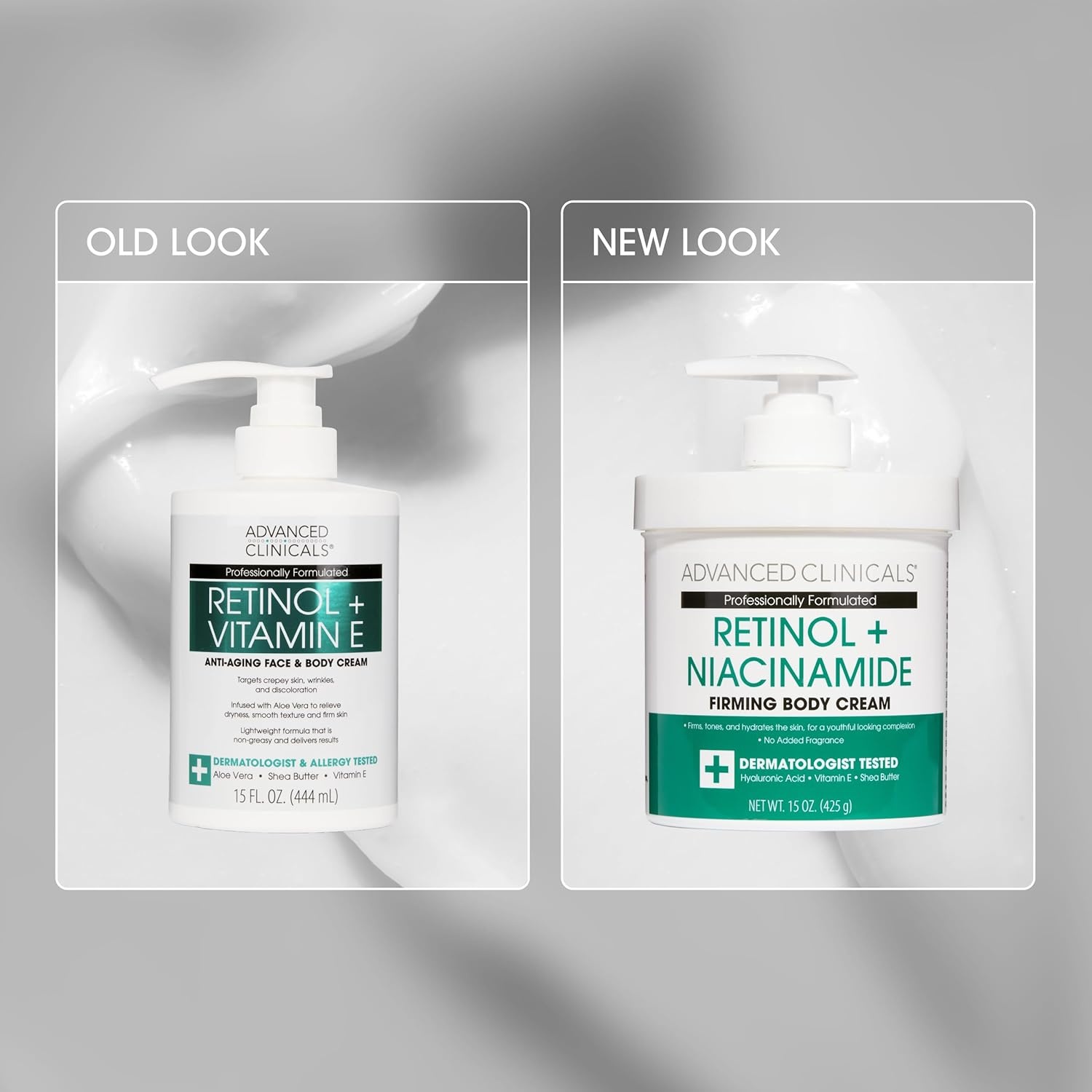 image:imageAdvanced Clinicals Retinol Body Lotion Firming amp AntiAging Moisturizer for Crepey Skin 15 Oz Retinol Face amp Body CreamRetinol Face Body Cream