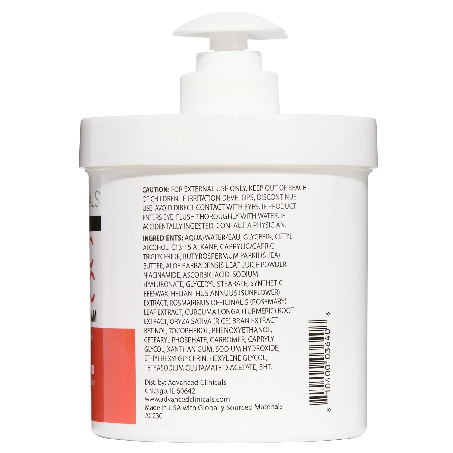 image:imageAdvanced Clinicals Retinol Body Lotion Firming amp AntiAging Moisturizer for Crepey Skin 15 Oz Retinol Face amp Body CreamVitamin C Turmeric Cream