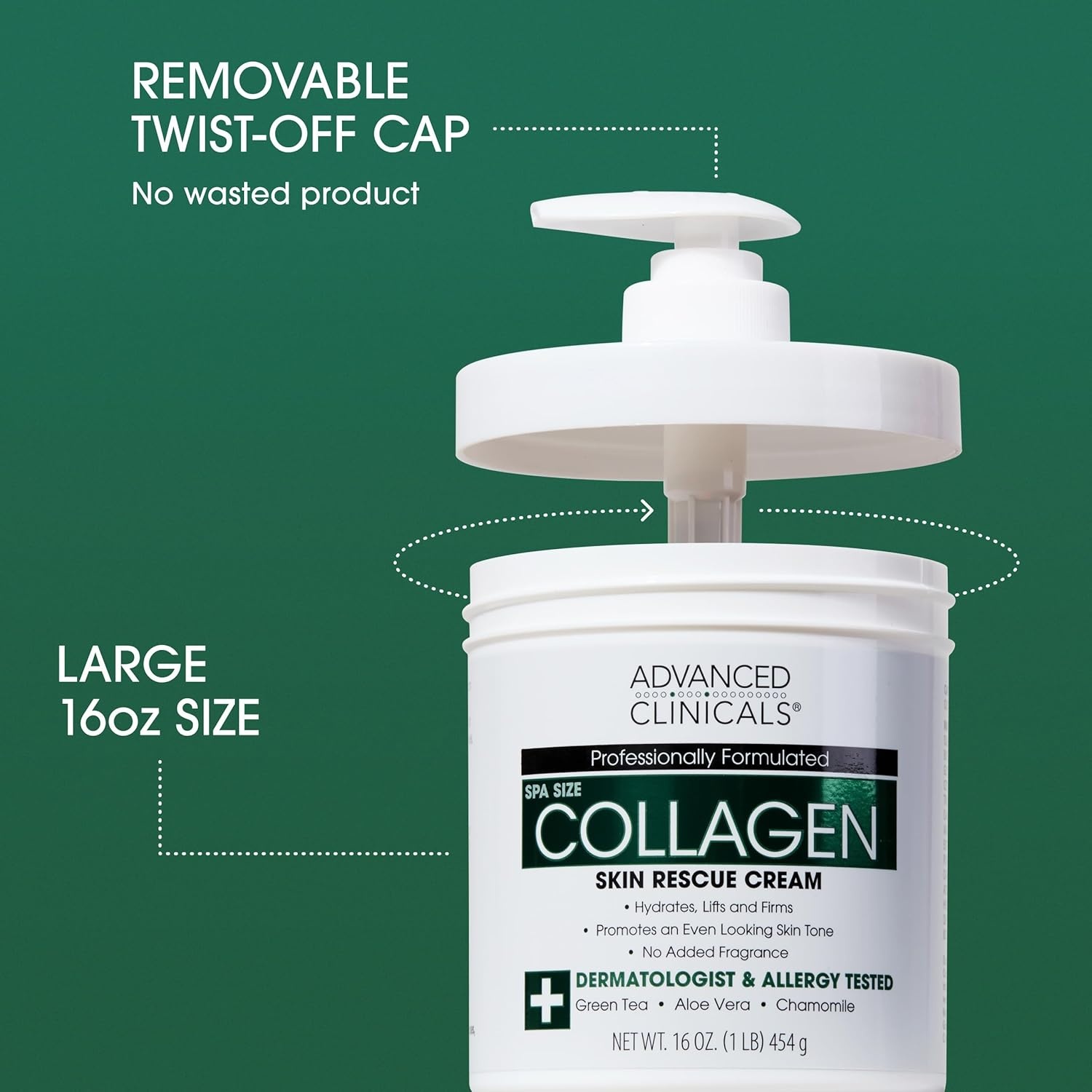 image:imageAdvanced Clinicals Retinol Body Lotion amp Face Moisturizer Anti Aging Skin Care Retinol Body Cream For Women amp Men Improves Appearance Of Fine Lines Wrinkles amp Look Of Crepey Skin WTravel SizeCollagen Cream