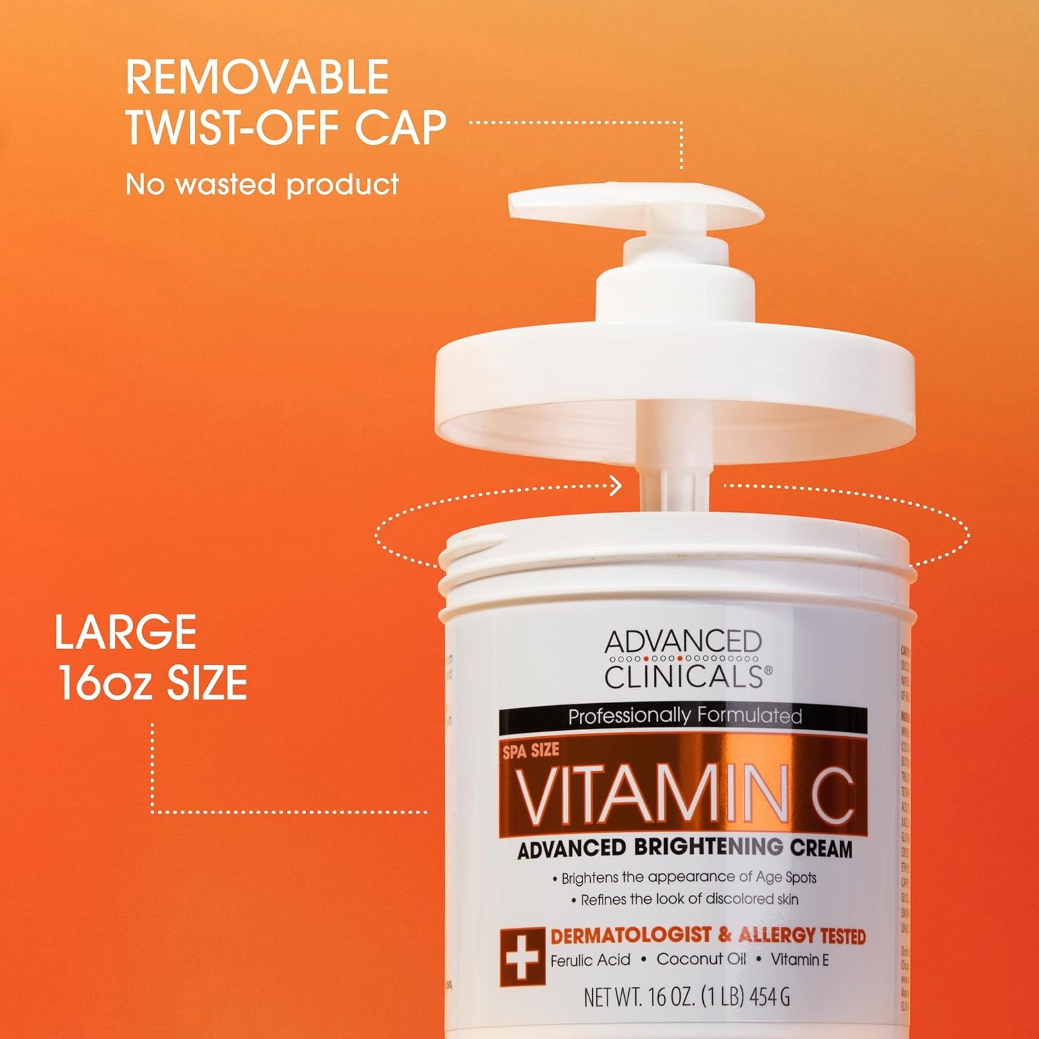 image:imageAdvanced Clinicals Retinol Body Lotion amp Face Moisturizer Anti Aging Skin Care Retinol Body Cream For Women amp Men Improves Appearance Of Fine Lines Wrinkles amp Look Of Crepey Skin WTravel SizeVitamin C Brightening Cream