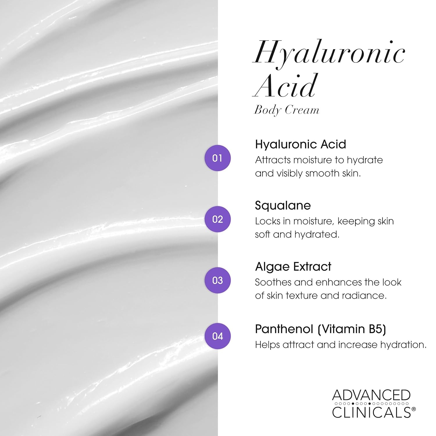 image:imageAdvanced Clinicals Retinol Body Lotion amp Face Moisturizer Anti Aging Skin Care Retinol Body Cream For Women amp Men Improves Appearance Of Fine Lines Wrinkles amp Look Of Crepey Skin WTravel SizeHyaluronic Acid Hydrating Cream