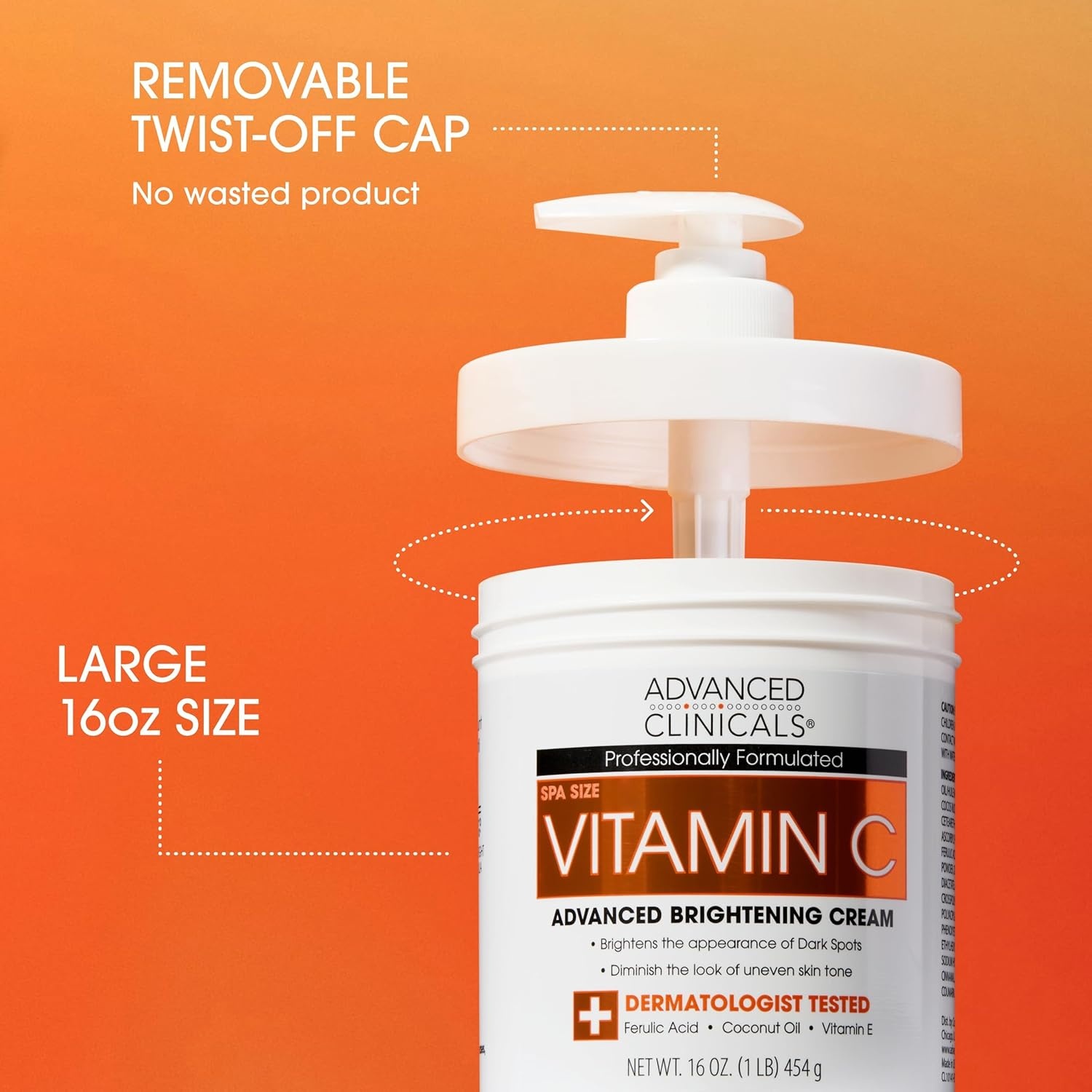image:imageAdvanced Clinicals Retinol Body Lotion amp Face Moisturizer Visible Anti Aging Skin Care Retinol Body Cream For Women amp Men Targets Look Of Fine Lines Wrinkles amp Crepe Looking Dry Skin 16 OunceVitamin C Cream 5 Niacinimide Serum Set