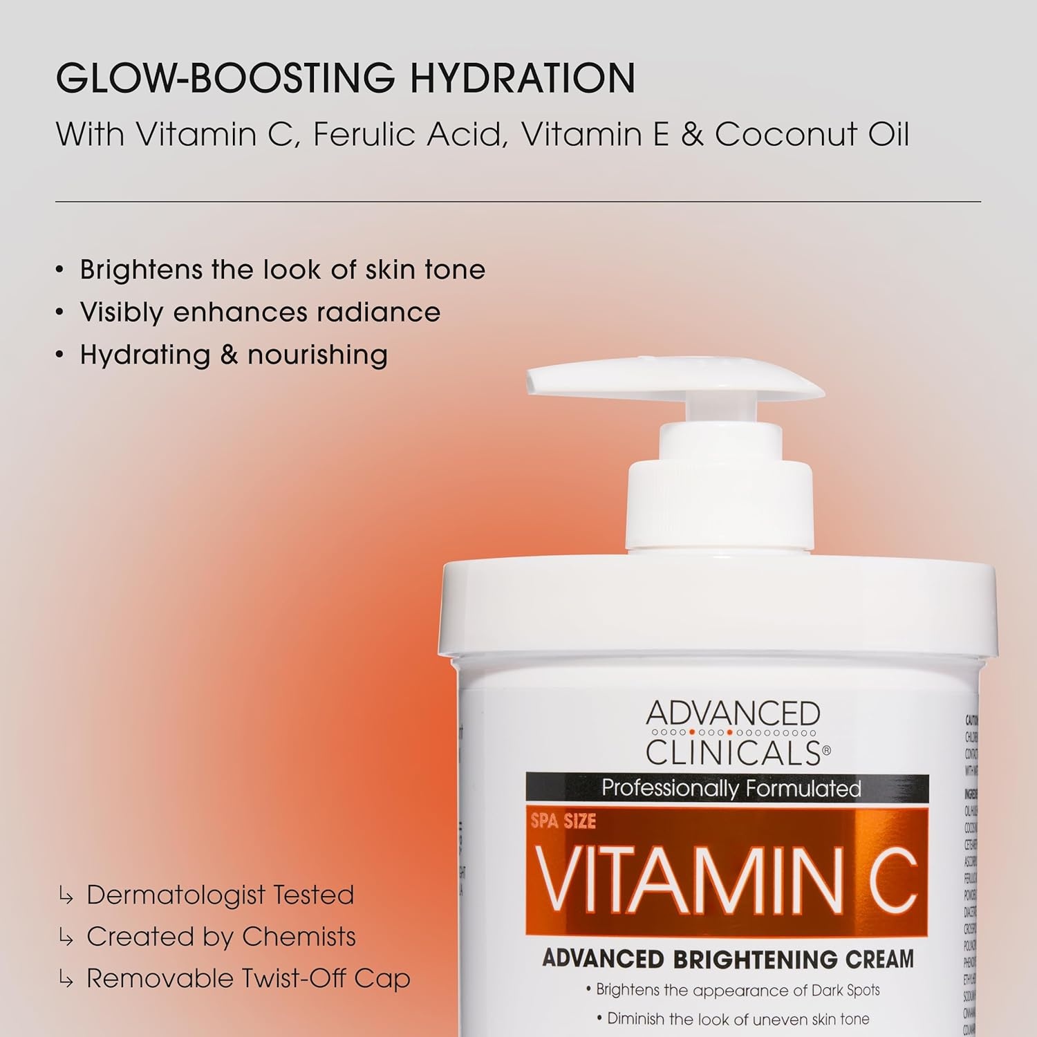 image:imageAdvanced Clinicals Retinol Body Lotion amp Face Moisturizer Visible Anti Aging Skin Care Retinol Body Cream For Women amp Men Targets Look Of Fine Lines Wrinkles amp Crepe Looking Dry Skin 16 OunceVitamin C Cream Serum Set