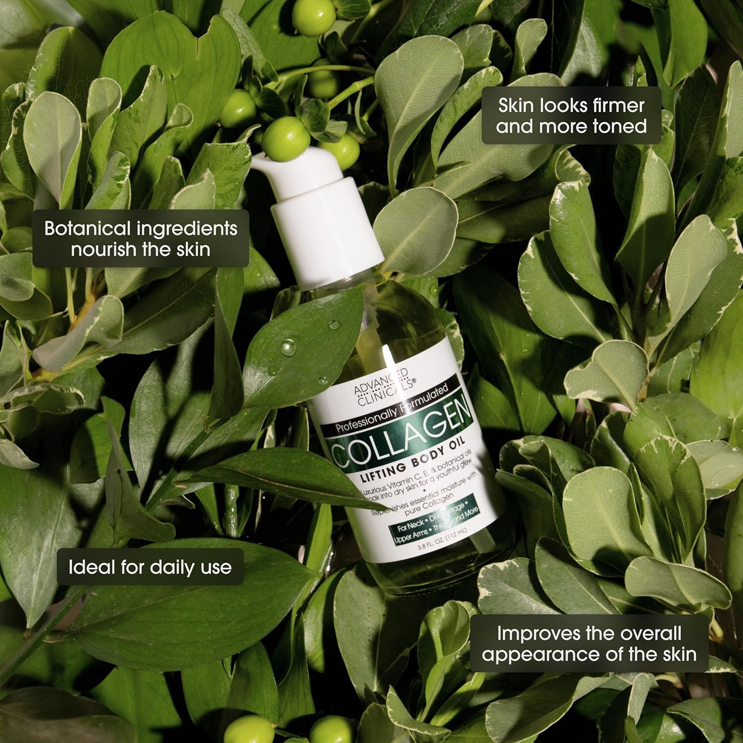 image:imageAdvanced Clinicals Retinol Body Lotion amp Face Moisturizer Visible Anti Aging Skin Care Retinol Body Cream For Women amp Men Targets Look Of Fine Lines Wrinkles amp Crepe Looking Dry Skin 16 OunceCollagen Peptides Cream Collagen Body Oil Bundle