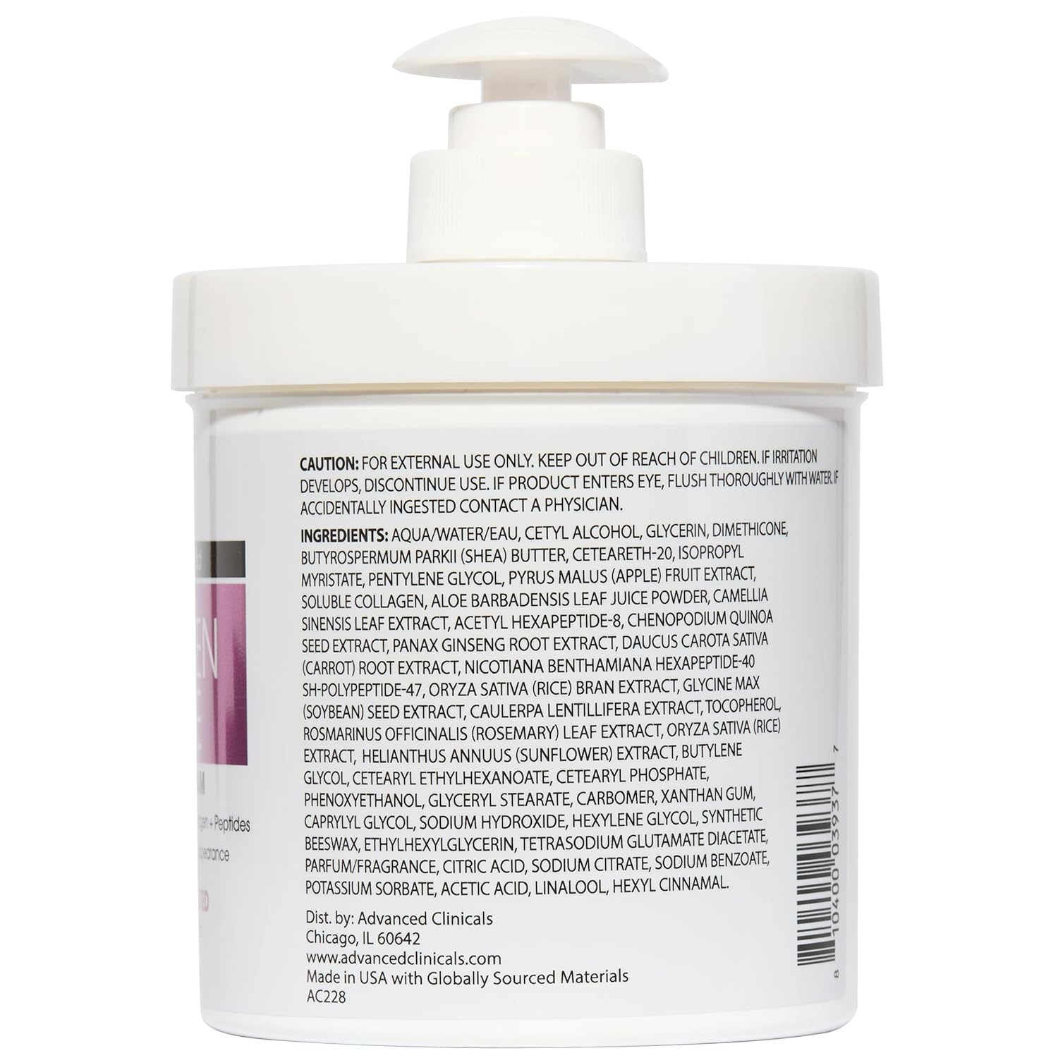image:imageAdvanced Clinicals Retinol Body Lotion amp Face Moisturizer Visible Anti Aging Skin Care Retinol Body Cream For Women amp Men Targets Look Of Fine Lines Wrinkles amp Crepe Looking Dry Skin 16 OunceCollagen Peptides Cream Collagen Body Oil Bundle