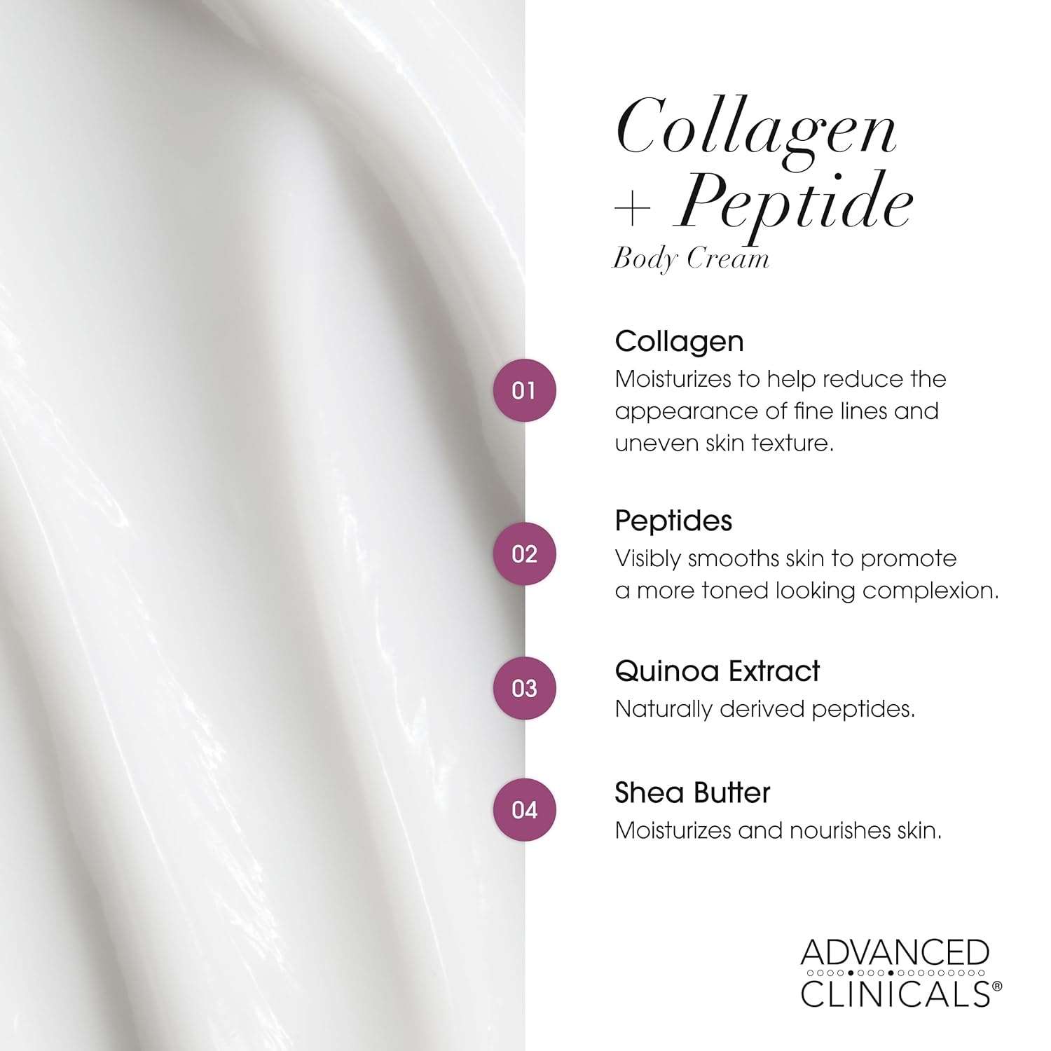 image:imageAdvanced Clinicals Retinol Body Lotion amp Face Moisturizer Visible Anti Aging Skin Care Retinol Body Cream For Women amp Men Targets Look Of Fine Lines Wrinkles amp Crepe Looking Dry Skin 16 OunceCollagen Peptides Cream Hyaluronic Acid Cream Set