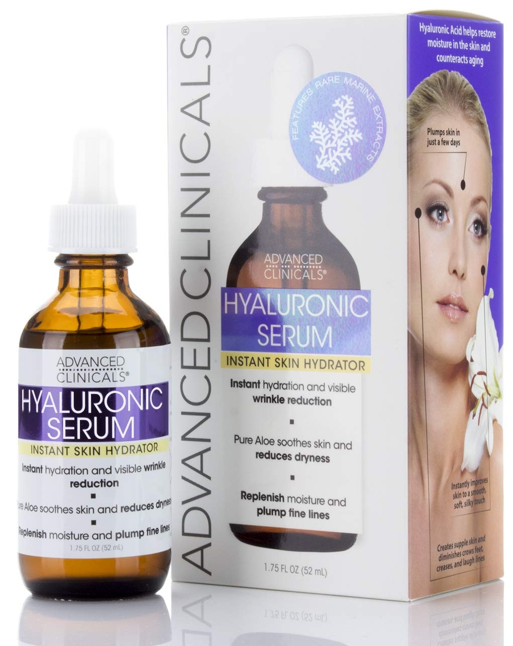 image:imageAdvanced Clinicals Rosehip Oil For Face With Vitamin E Botanicals Helps Improve Look Of Dark Spots Wrinkles Fine Lines amp Uneven Looking Skin Tone Moisturizing Skin Care Face Serum 18 Fl OzHyaluronic Peptide Serum Set