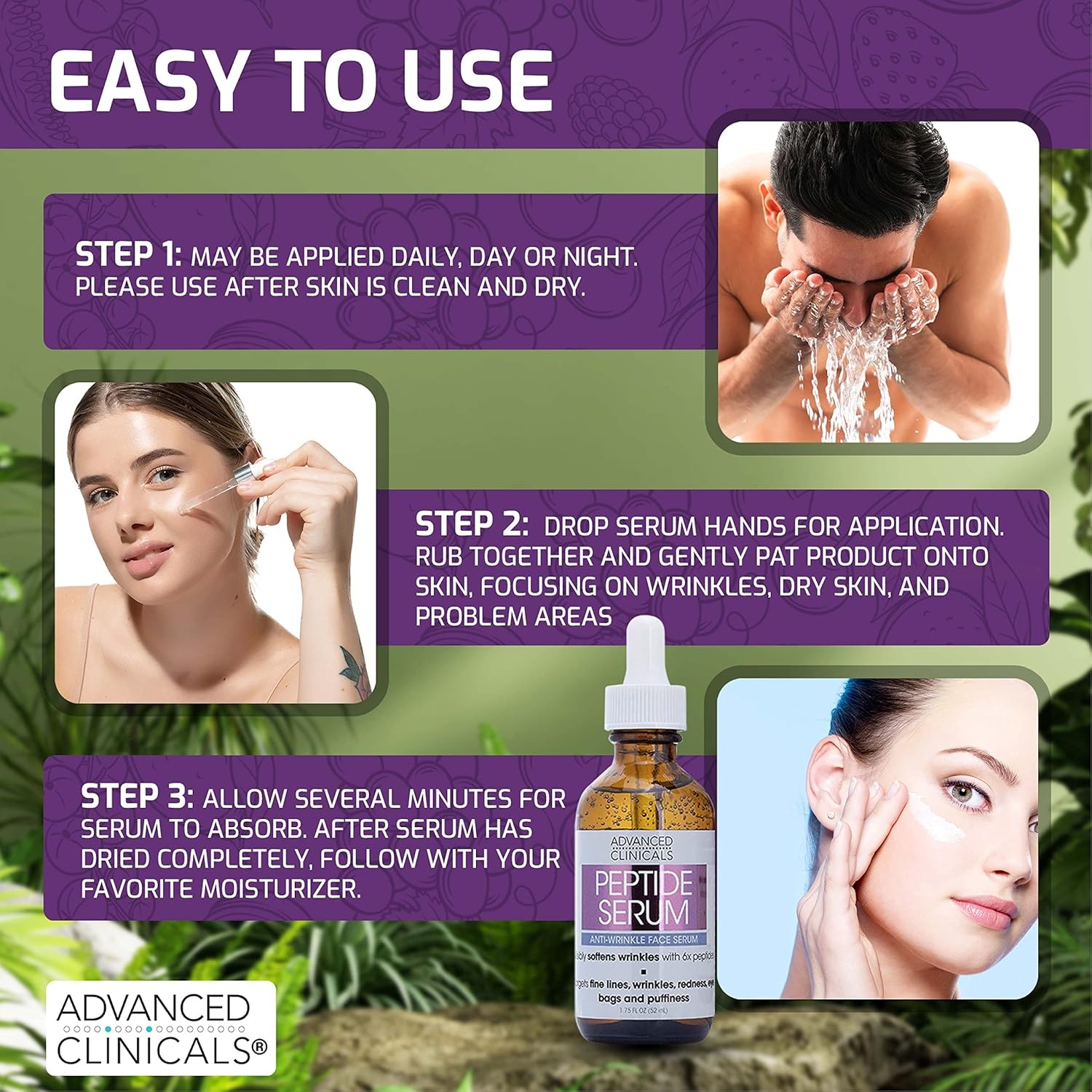 image:imageAdvanced Clinicals Rosehip Oil For Face With Vitamin E Botanicals Helps Improve Look Of Dark Spots Wrinkles Fine Lines amp Uneven Looking Skin Tone Moisturizing Skin Care Face Serum 18 Fl OzHyaluronic Peptide Serum Set