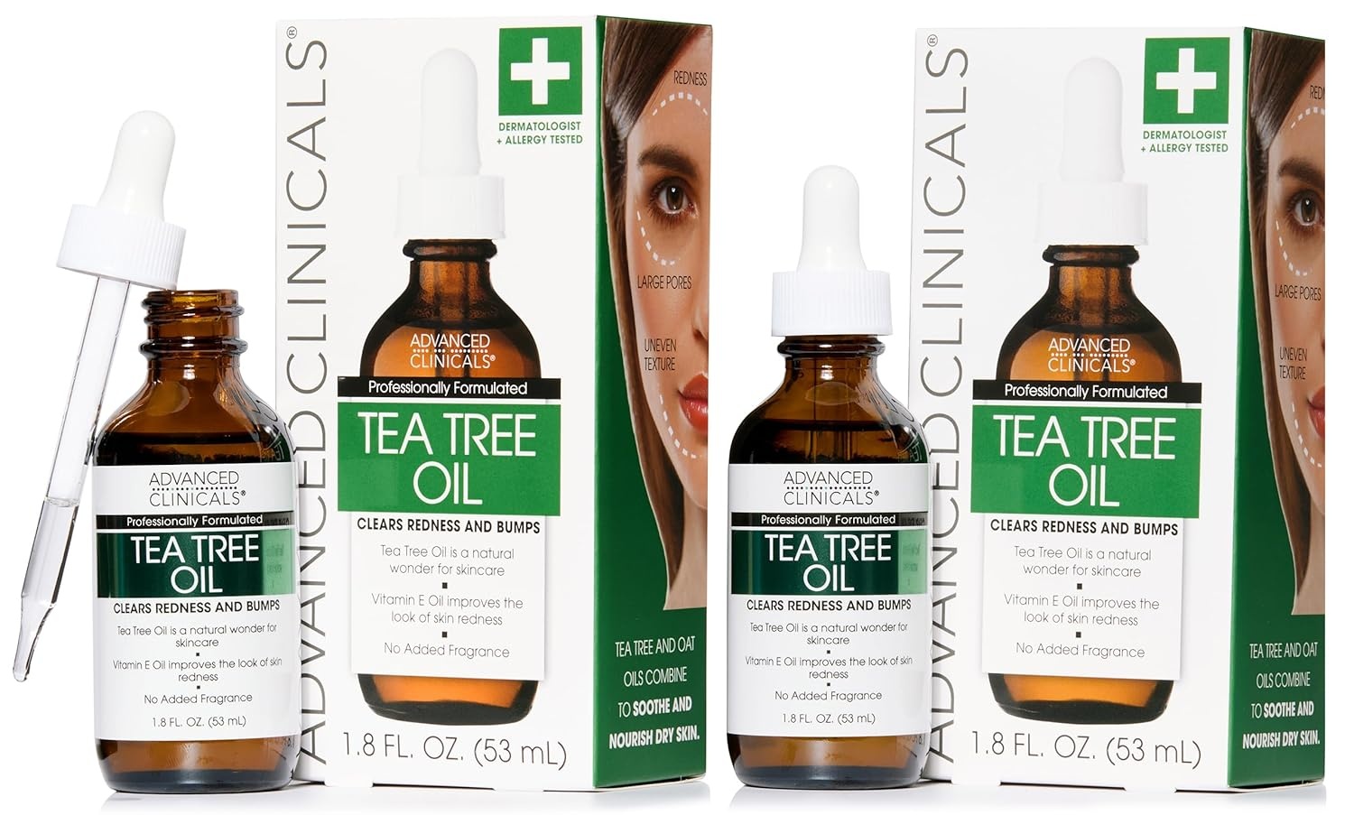 image:imageAdvanced Clinicals Rosehip Oil For Face With Vitamin E Botanicals Helps Improve Look Of Dark Spots Wrinkles Fine Lines amp Uneven Looking Skin Tone Moisturizing Skin Care Face Serum 18 Fl OzTea Tree Oil Serum