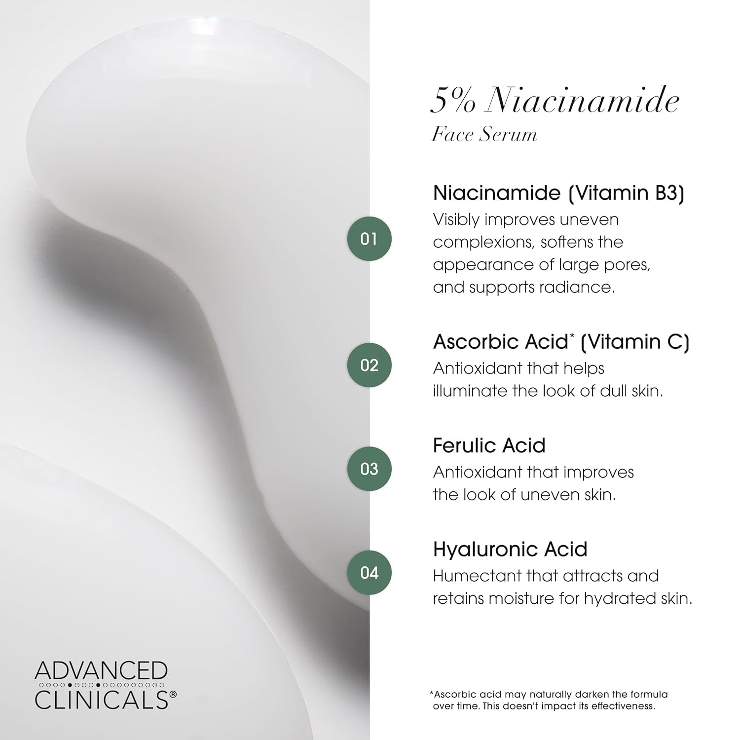 image:imageAdvanced Clinicals Rosehip Oil For Face With Vitamin E Botanicals Helps Improve Look Of Dark Spots Wrinkles Fine Lines amp Uneven Looking Skin Tone Moisturizing Skin Care Face Serum 18 Fl Oz5 Niacinamide Face Serum