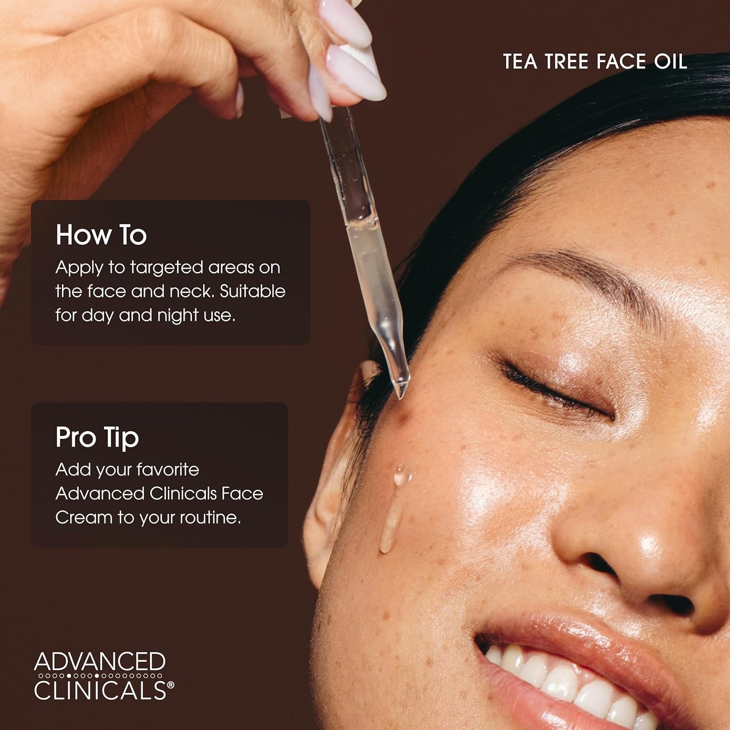 image:imageAdvanced Clinicals Rosehip Oil For Face With Vitamin E Botanicals Helps Improve Look Of Dark Spots Wrinkles Fine Lines amp Uneven Looking Skin Tone Moisturizing Skin Care Face Serum 18 Fl OzTea Tree Oil Serum