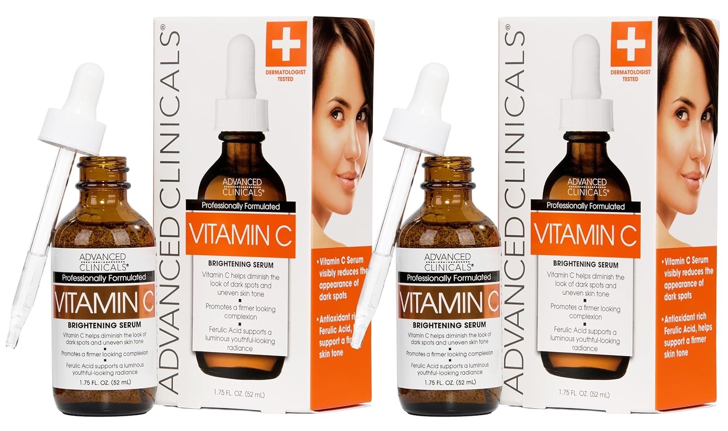 image:imageAdvanced Clinicals Rosehip Oil For Face With Vitamin E Botanicals Helps Improve Look Of Dark Spots Wrinkles Fine Lines amp Uneven Looking Skin Tone Moisturizing Skin Care Face Serum 18 Fl OzVitamin C Brightening Serum
