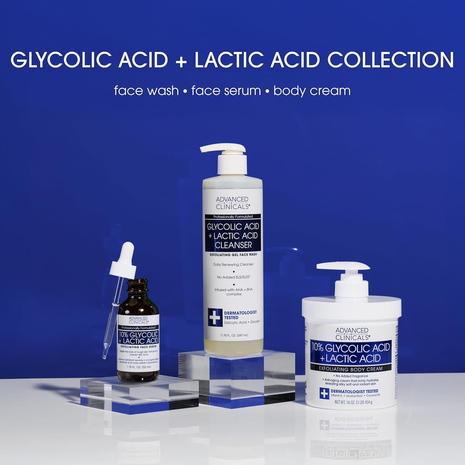 image:imageAdvanced Clinicals Rosehip Oil For Face With Vitamin E Botanicals Helps Improve Look Of Dark Spots Wrinkles Fine Lines amp Uneven Looking Skin Tone Moisturizing Skin Care Face Serum 18 Fl Oz10 Glycolic Acid Exfoliating Serum