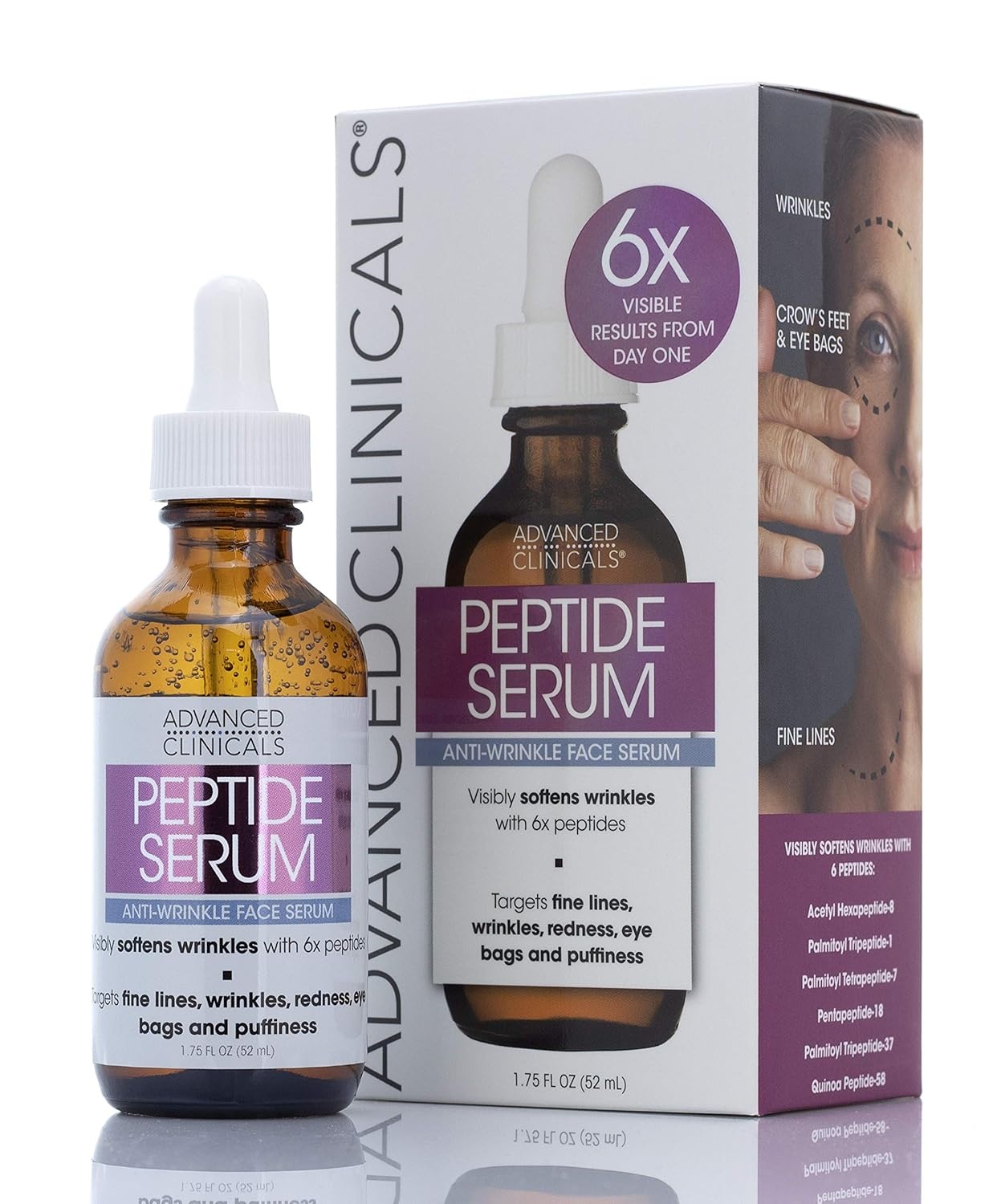 image:imageAdvanced Clinicals Rosehip Oil For Face With Vitamin E Botanicals Helps Improve Look Of Dark Spots Wrinkles Fine Lines amp Uneven Looking Skin Tone Moisturizing Skin Care Face Serum 18 Fl OzHyaluronic Peptide Serum Set