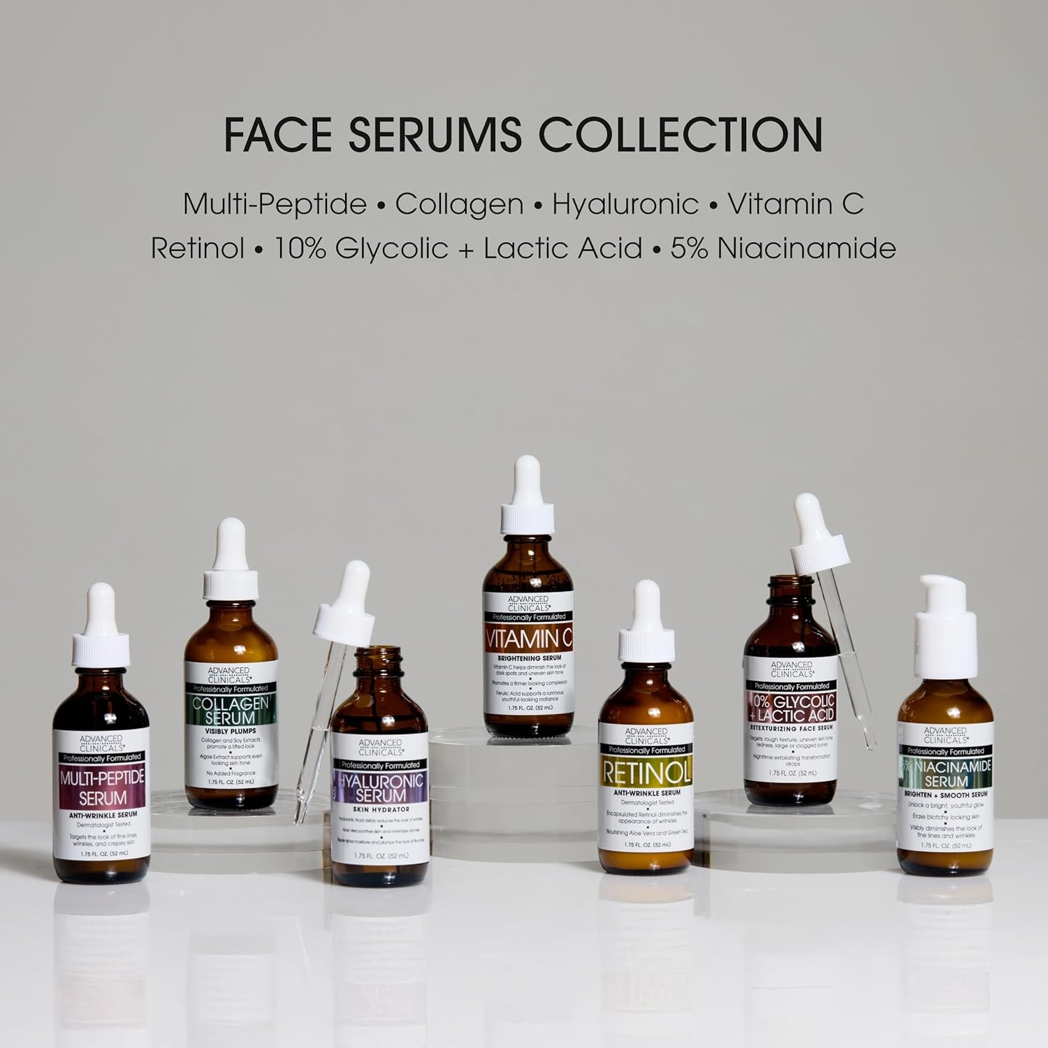 image:imageAdvanced Clinicals Rosehip Oil For Face With Vitamin E Botanicals Helps Improve Look Of Dark Spots Wrinkles Fine Lines amp Uneven Looking Skin Tone Moisturizing Skin Care Face Serum 18 Fl OzVitamin C Retinol Hyaluronic Acid Serum Set