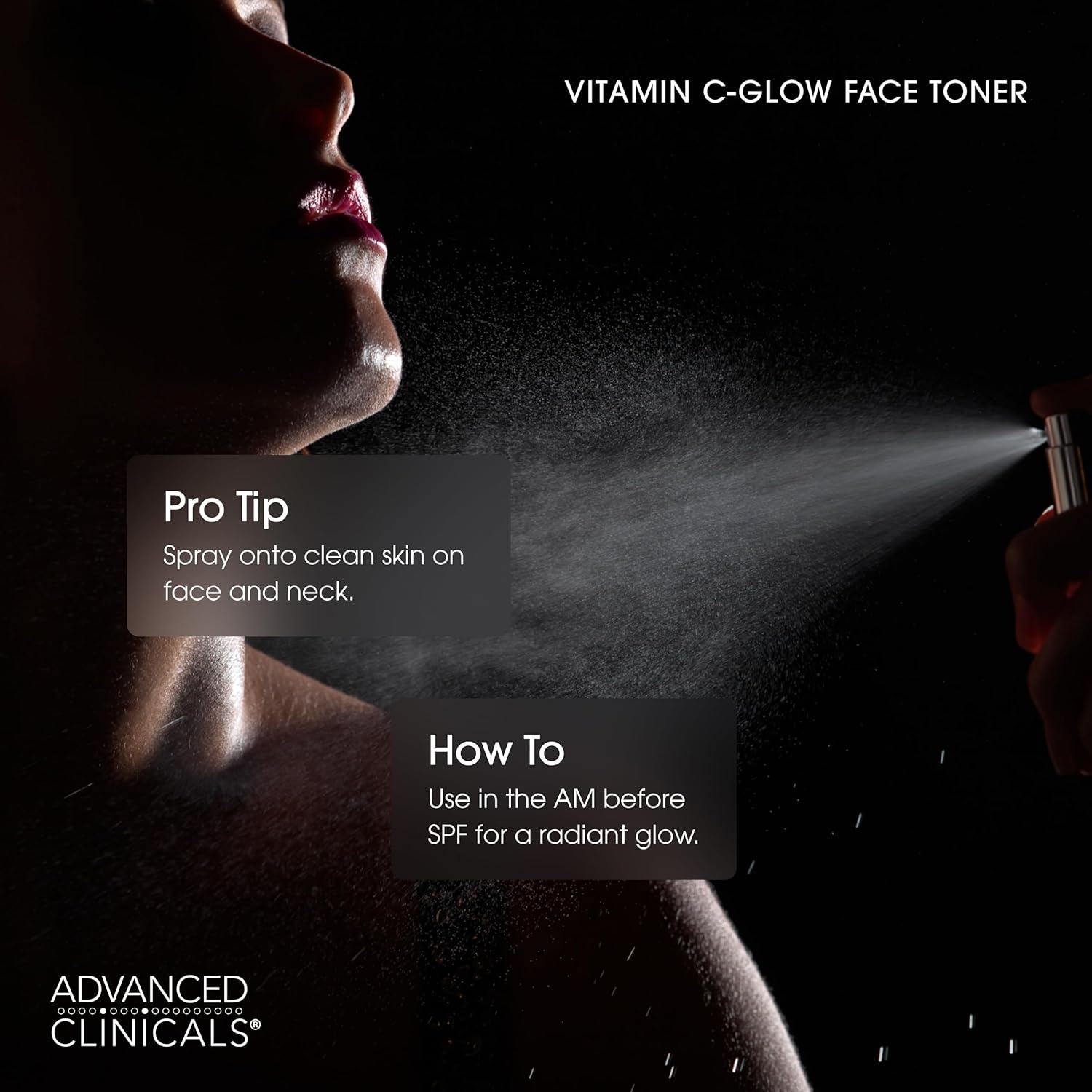 image:imageAdvanced Clinicals Vitamin C Glow Facial Mist Toner For Face W Rosewater Ferulic Acid amp Peptides Vitamin C Antioxidant Moisturizer Face Mist Provides Instant Skin Hydration NonGreasy 8 Fl OzVitamin C Toner