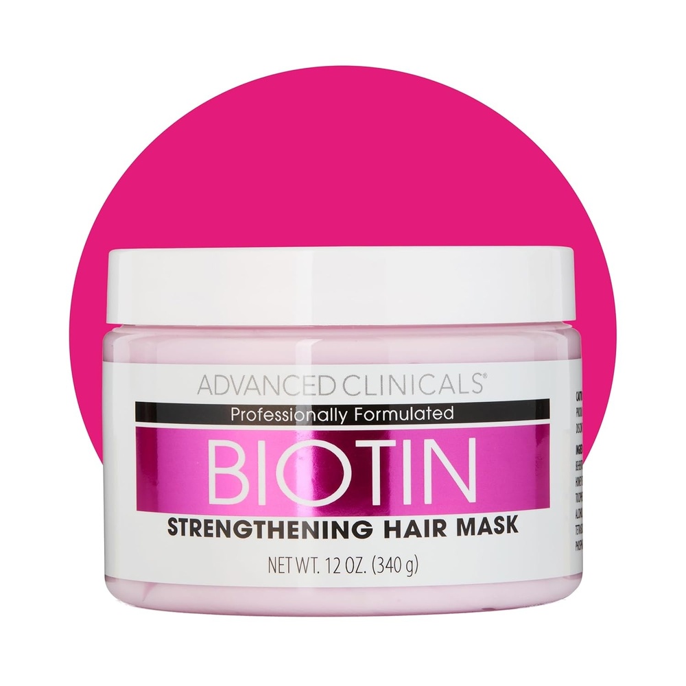 image:imageAdvanced Clinicals Biotin Hair Treatment AntiBreakage Repair Hair Mask Strengthen Broken ColorTreated Hair WRepairing Deep Conditioner Manuka Honey amp Caffeine Hydrating Mask Restores Weak HairBiotin AntiBreakage Hair Mask