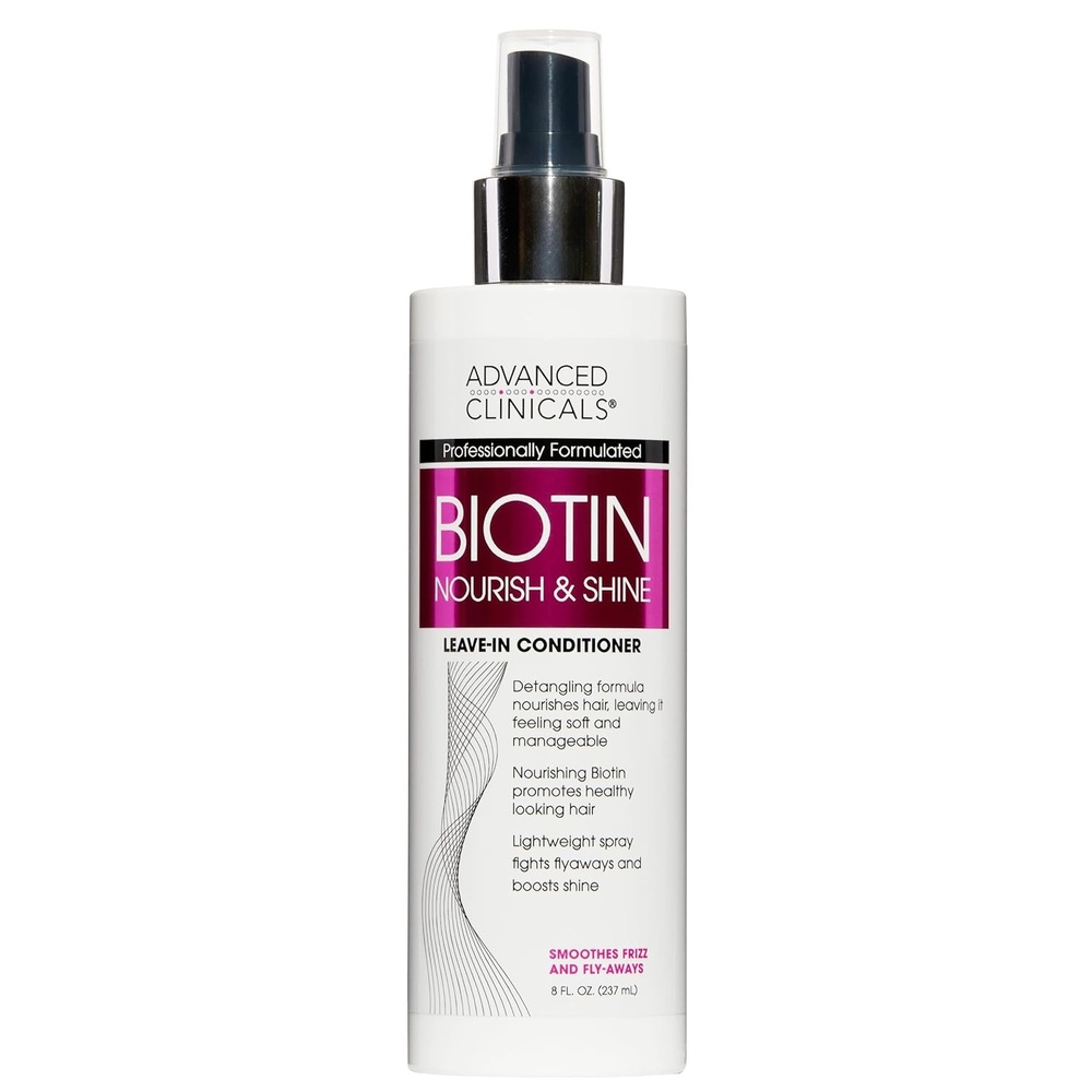 image:imageAdvanced Clinicals Hair Spray Thicken amp Shine Leave In Treatment Nourishing Detangling Formula for Fine Damaged or Frizz Prone Hair Supports Scalp Health for Strong Thick Hair 8 Fl Oz
