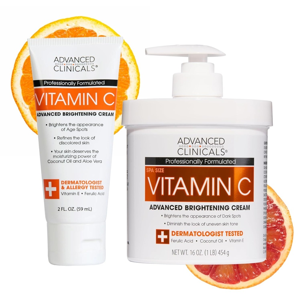 image:imageAdvanced Clinicals Retinol Body Lotion amp Face Moisturizer Anti Aging Skin Care Retinol Body Cream For Women amp Men Improves Appearance Of Fine Lines Wrinkles amp Look Of Crepey Skin WTravel SizeVitamin C Brightening Cream